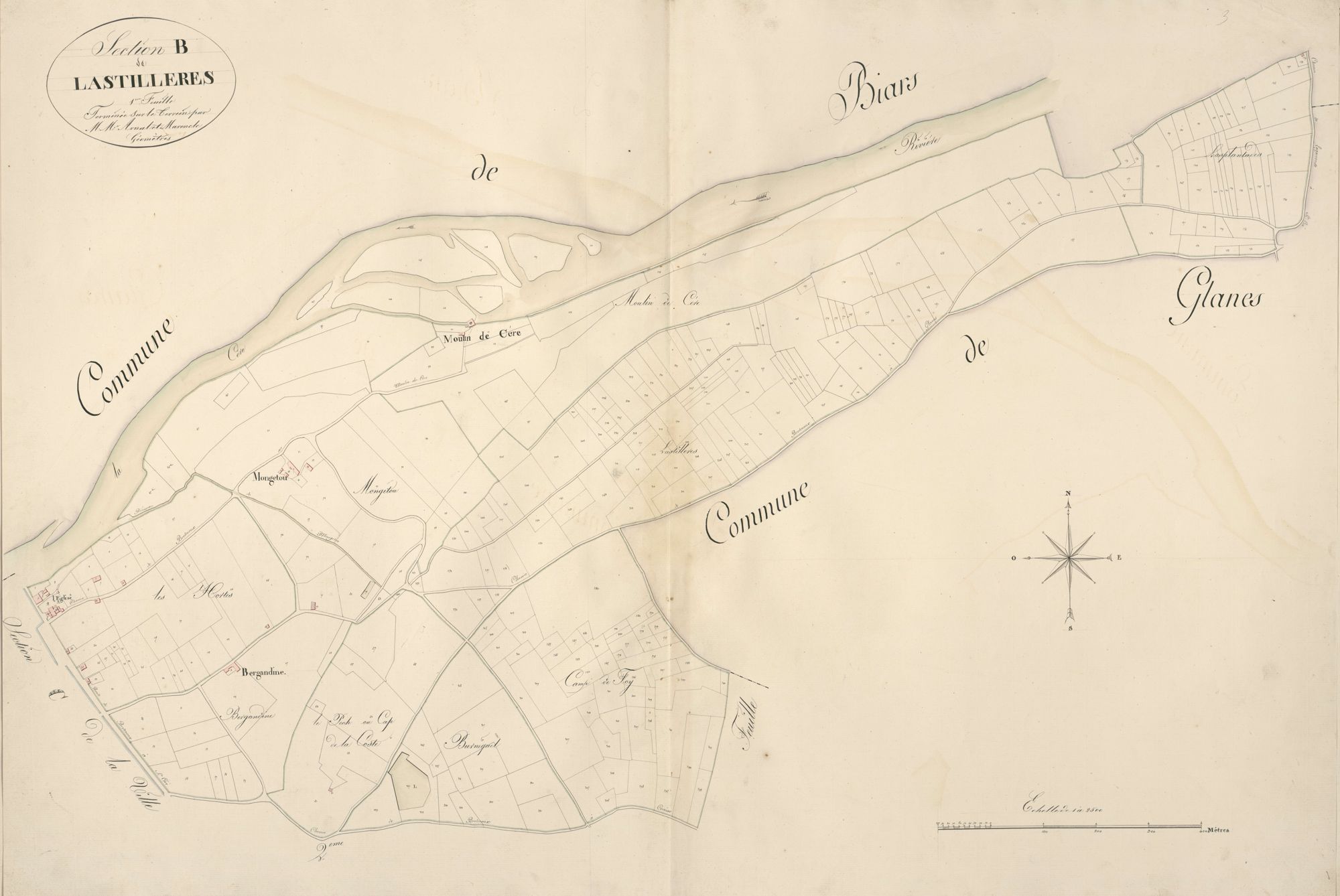 section B de Lastilleres, 1ère feuille