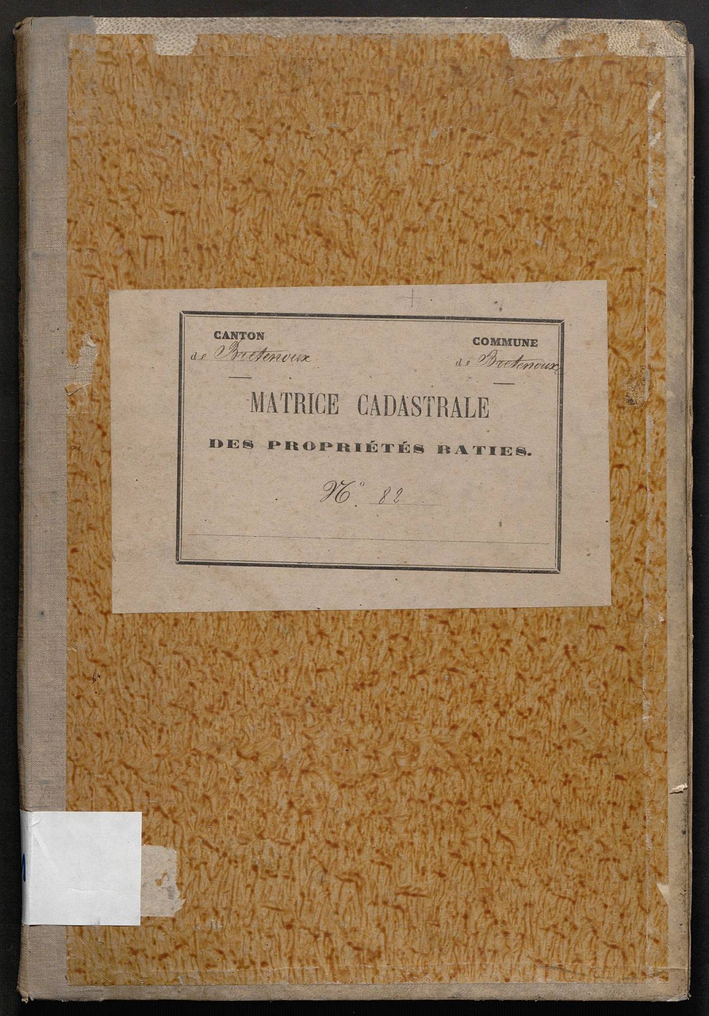 Cases 1-338. Augmentations et diminutions (1880-1891)
