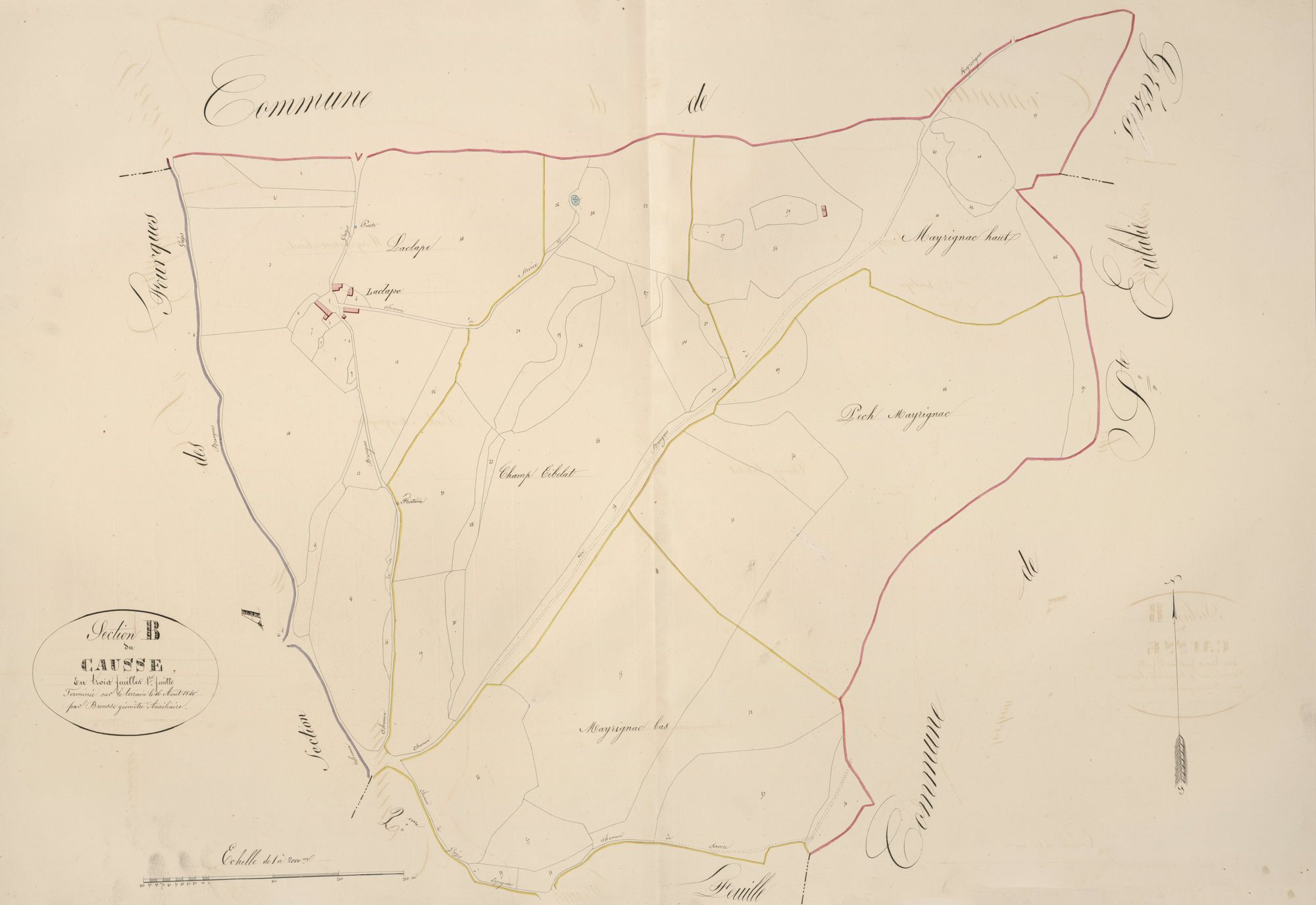 section B du Causse, 1ère feuille