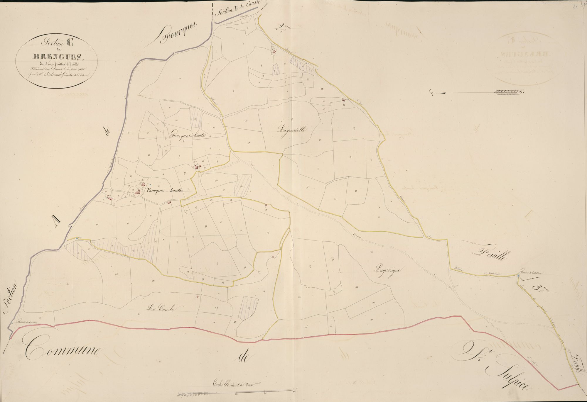 section C de Brengues, 1ère feuille