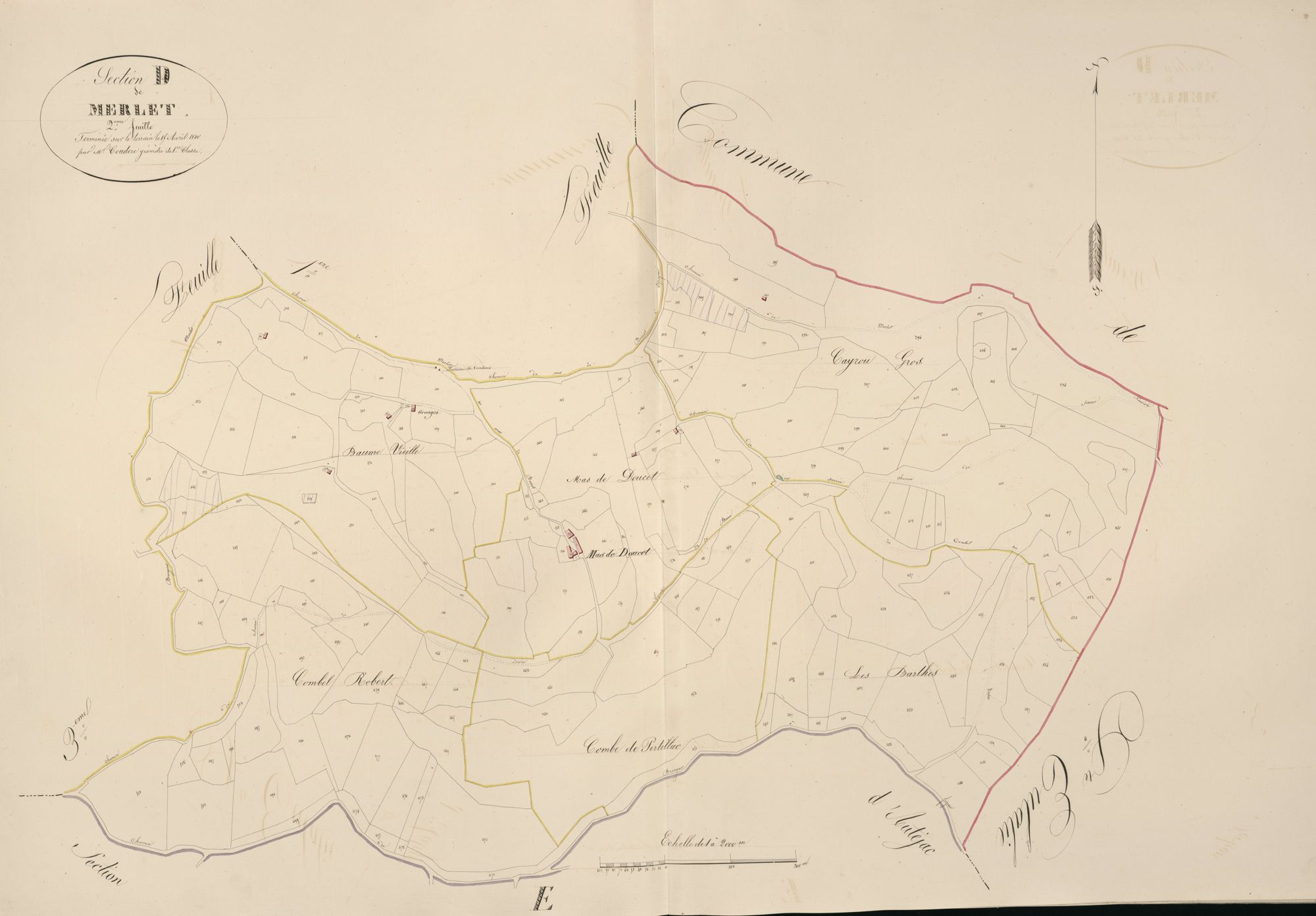 section D de Merlet, 2ème feuille