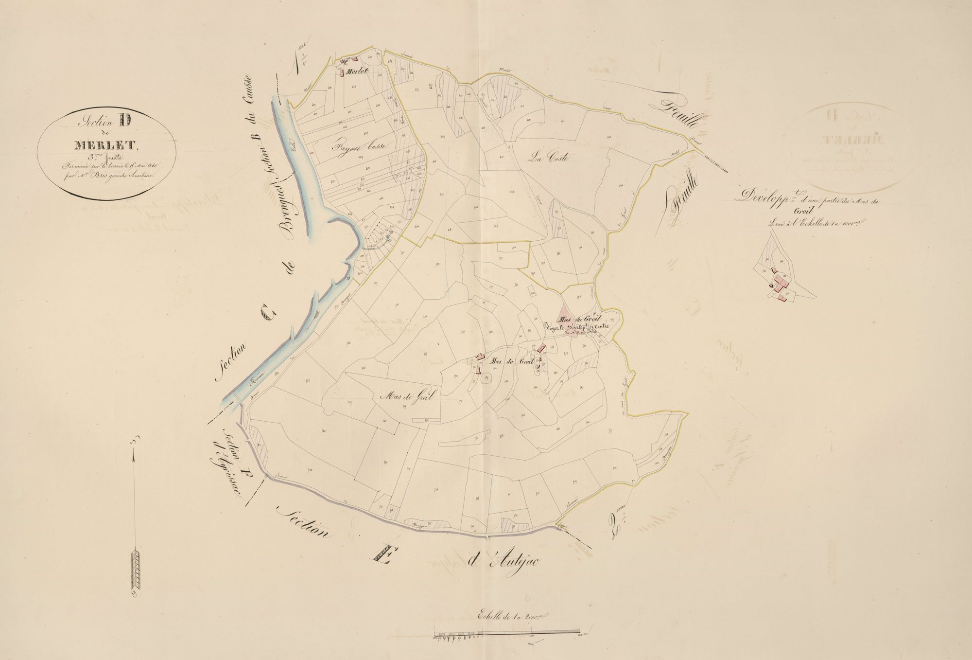 section D de Merlet, 3ème feuille