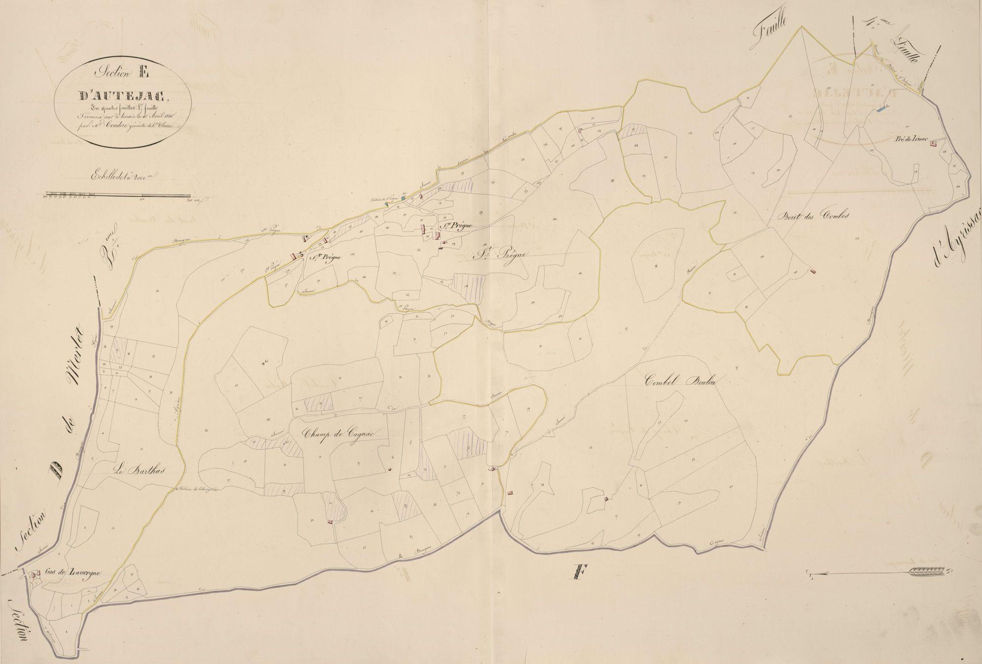section E d'Autejac, 1ère feuille