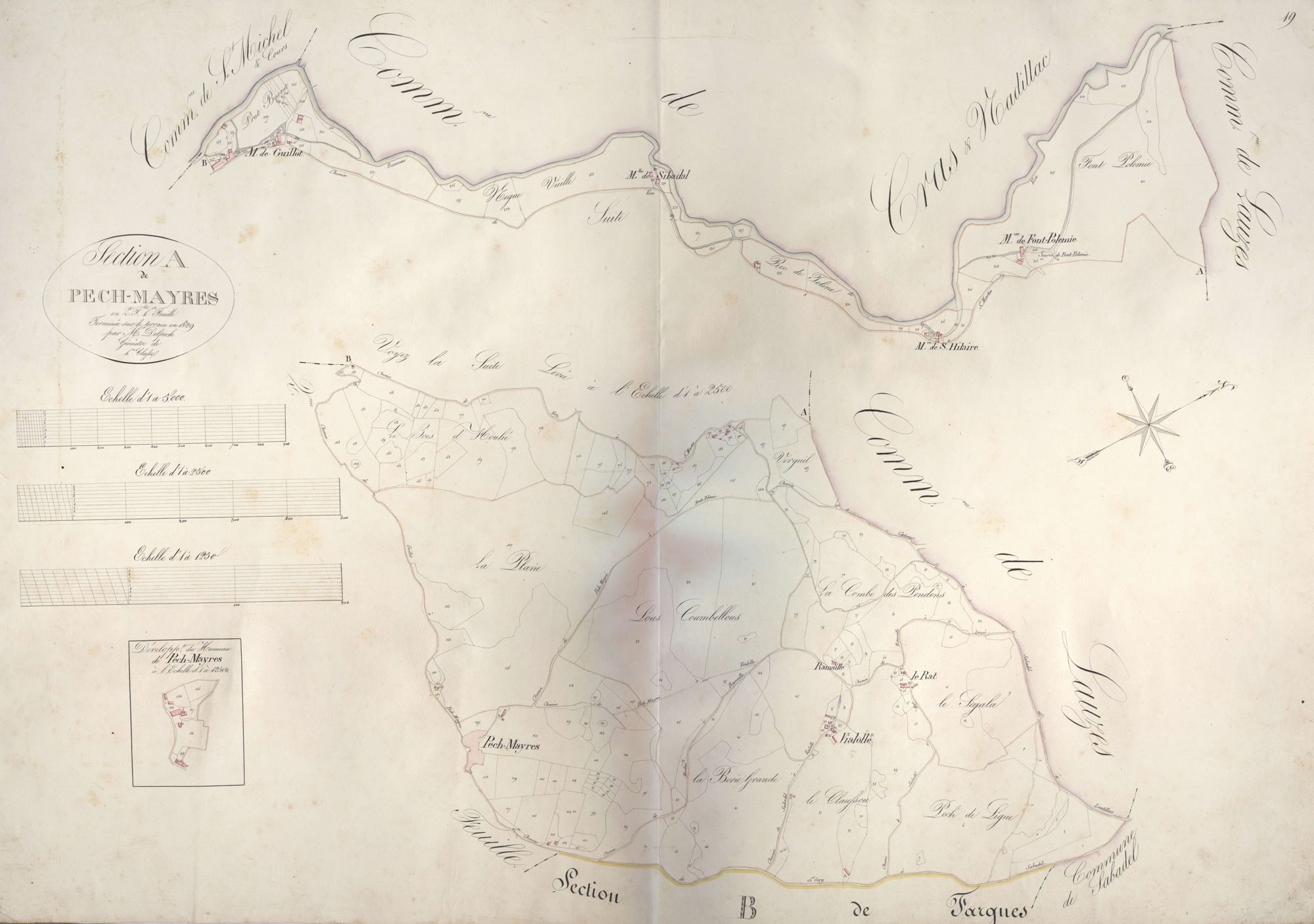 section A de Pech-Mayres, 1ère feuille