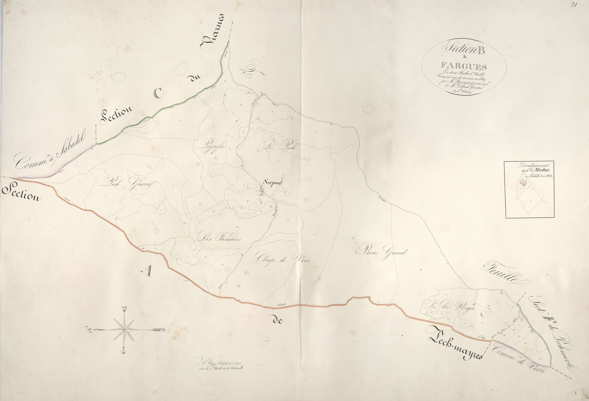 section B de Fargues, 1ère feuille