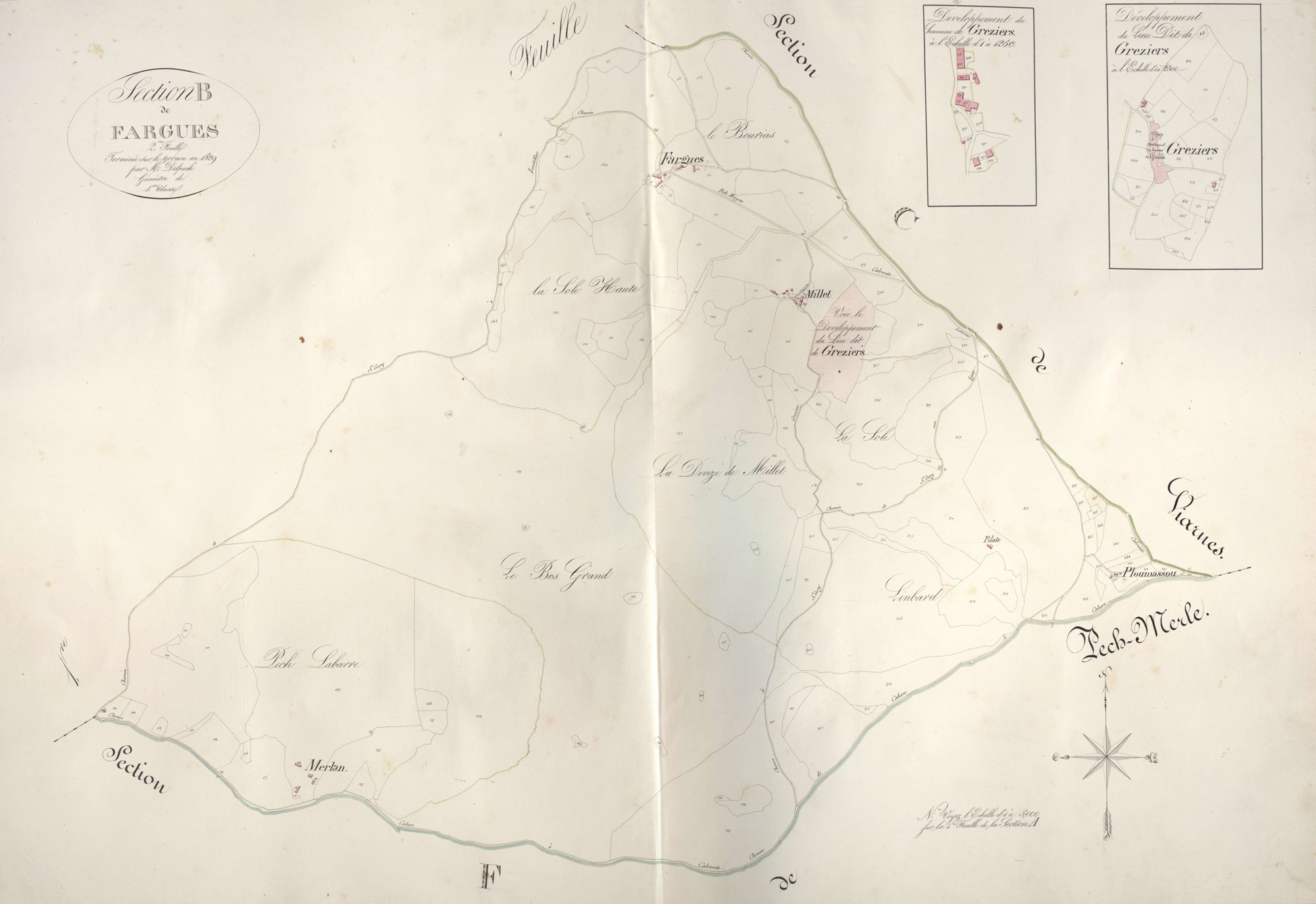 section B de Fargues, 2ème feuille