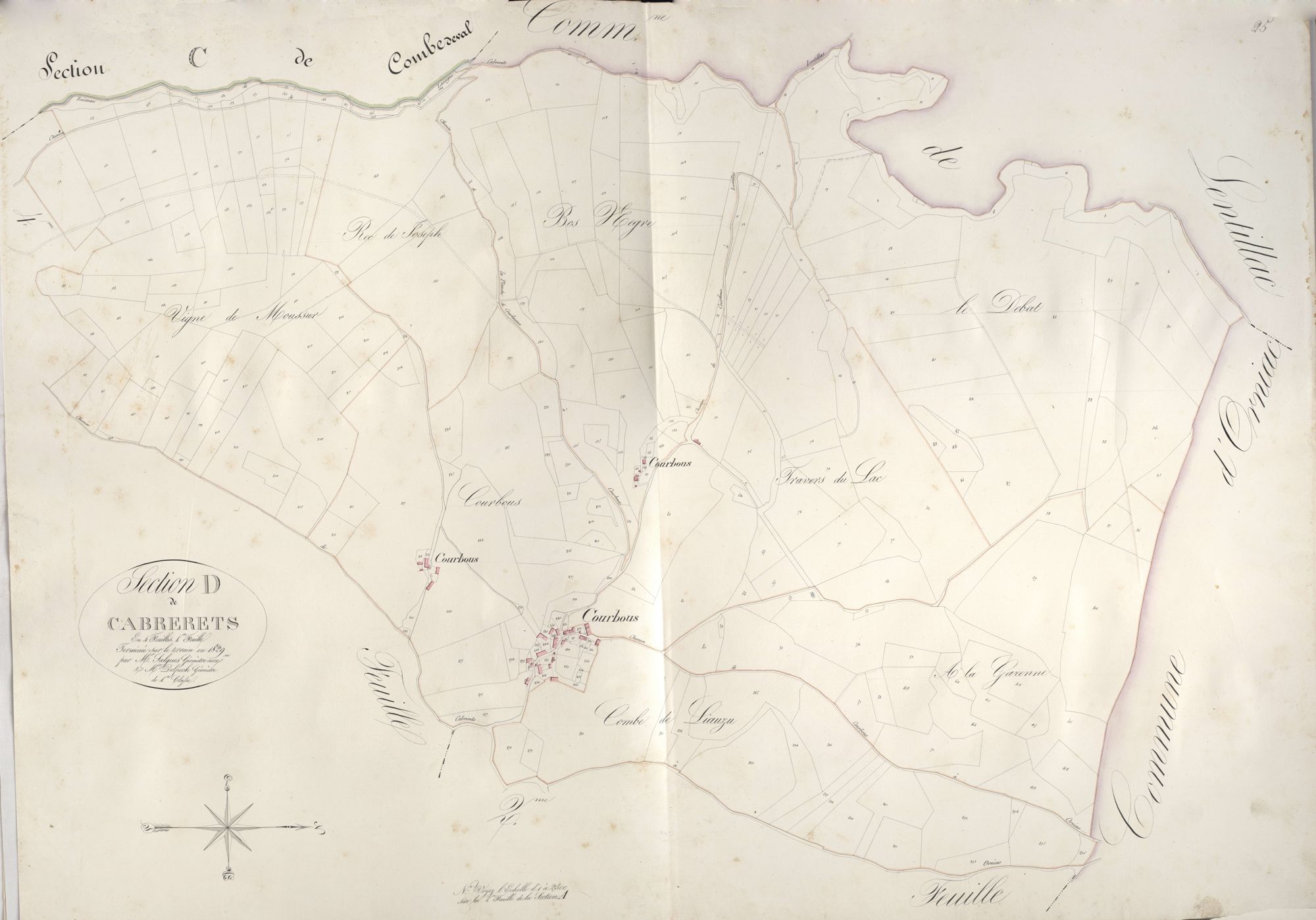 section D de Cabrerets, 1ère feuille