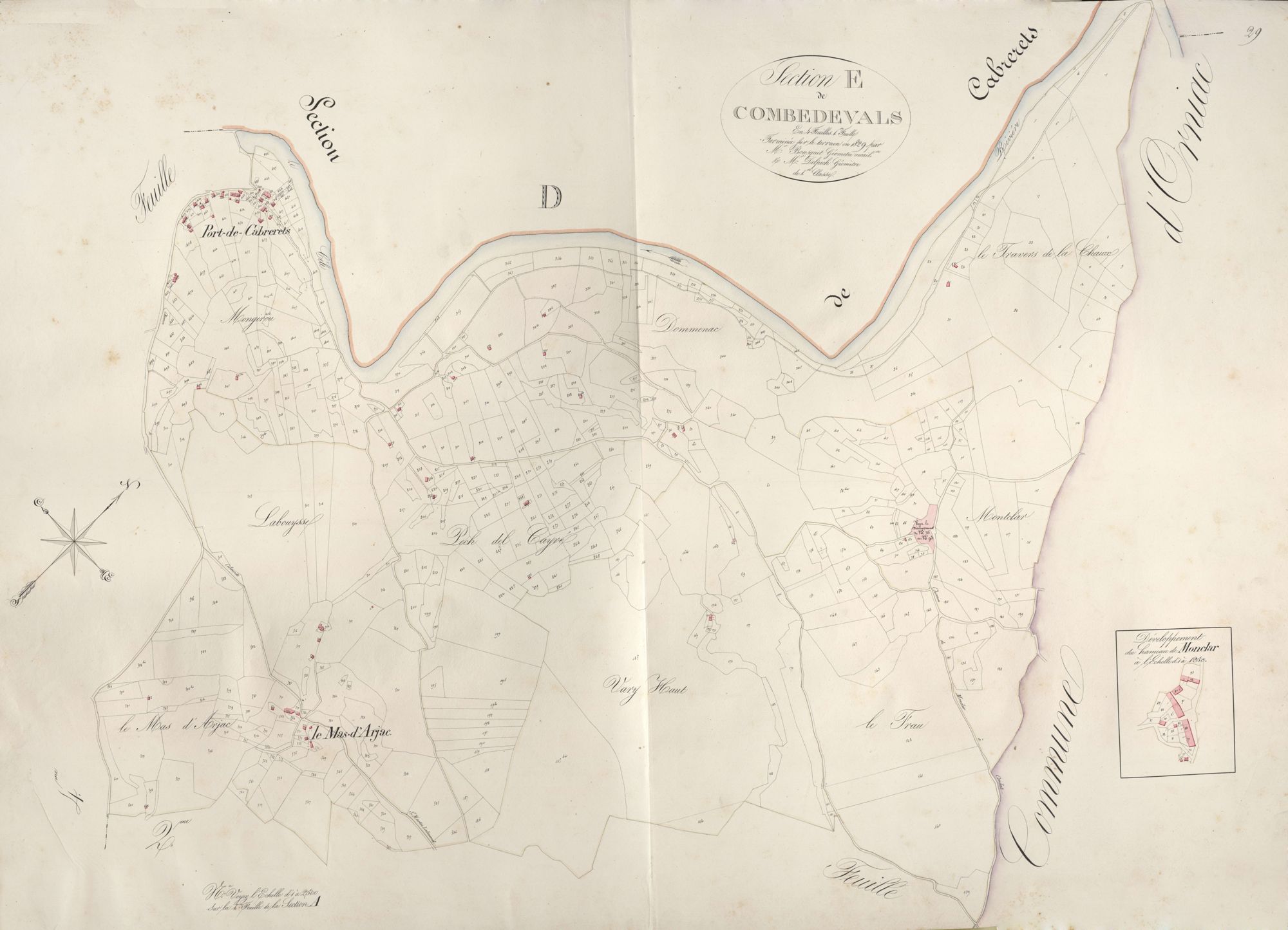 section E de Combedevals, 1ère feuille