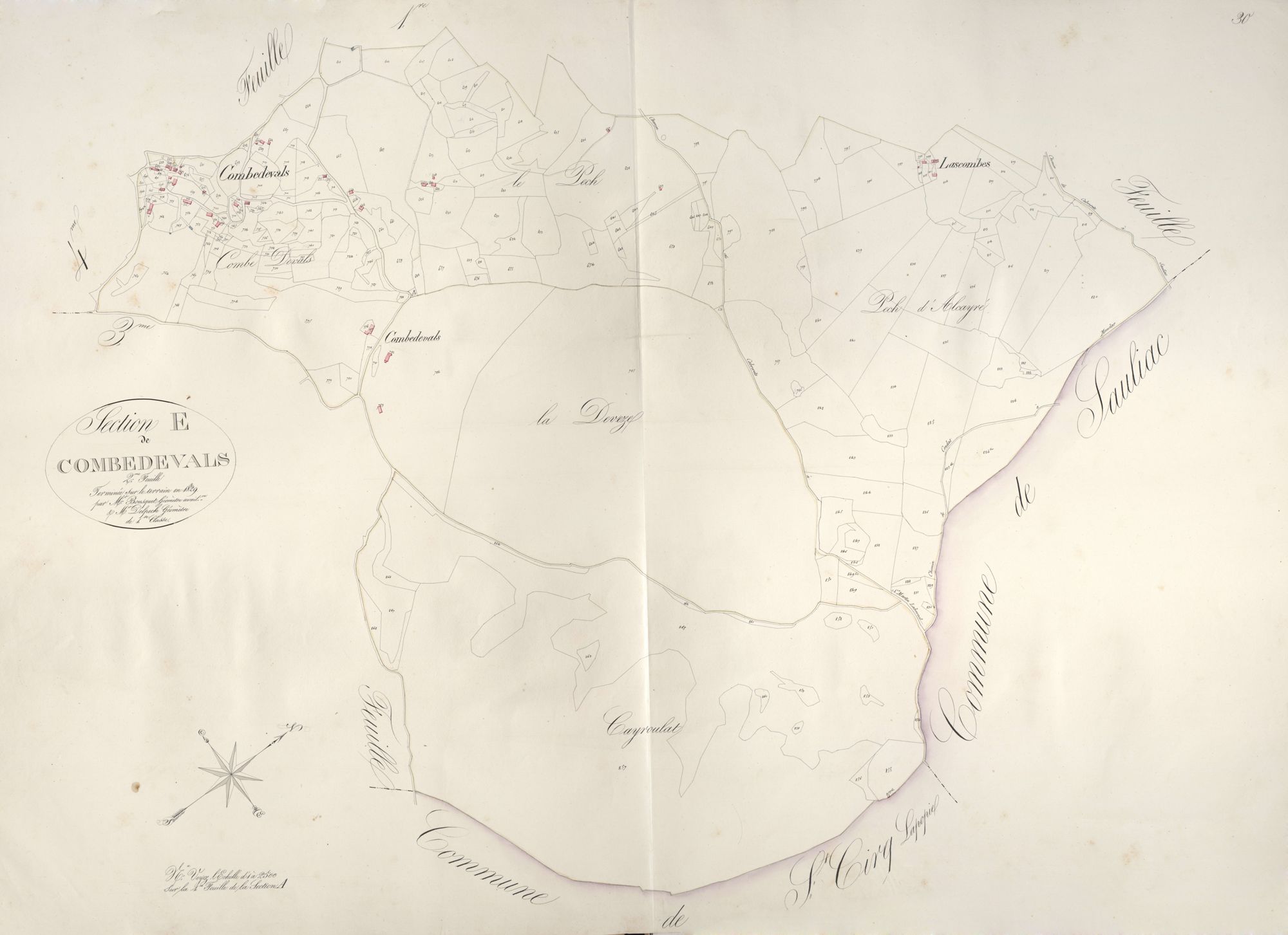 section E de Combedevals, 2ème feuille
