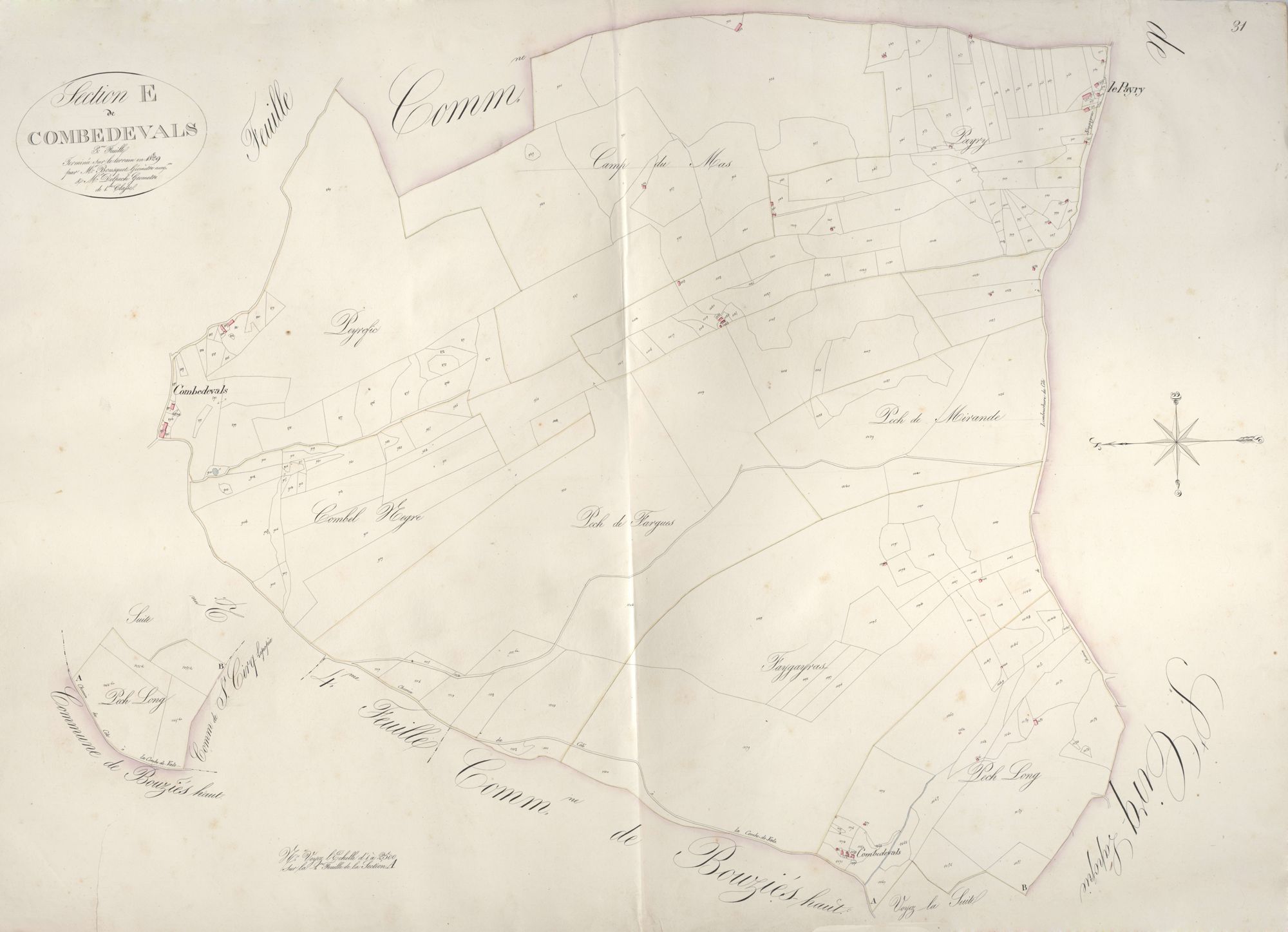 section E de Combedevals, 3ème feuille