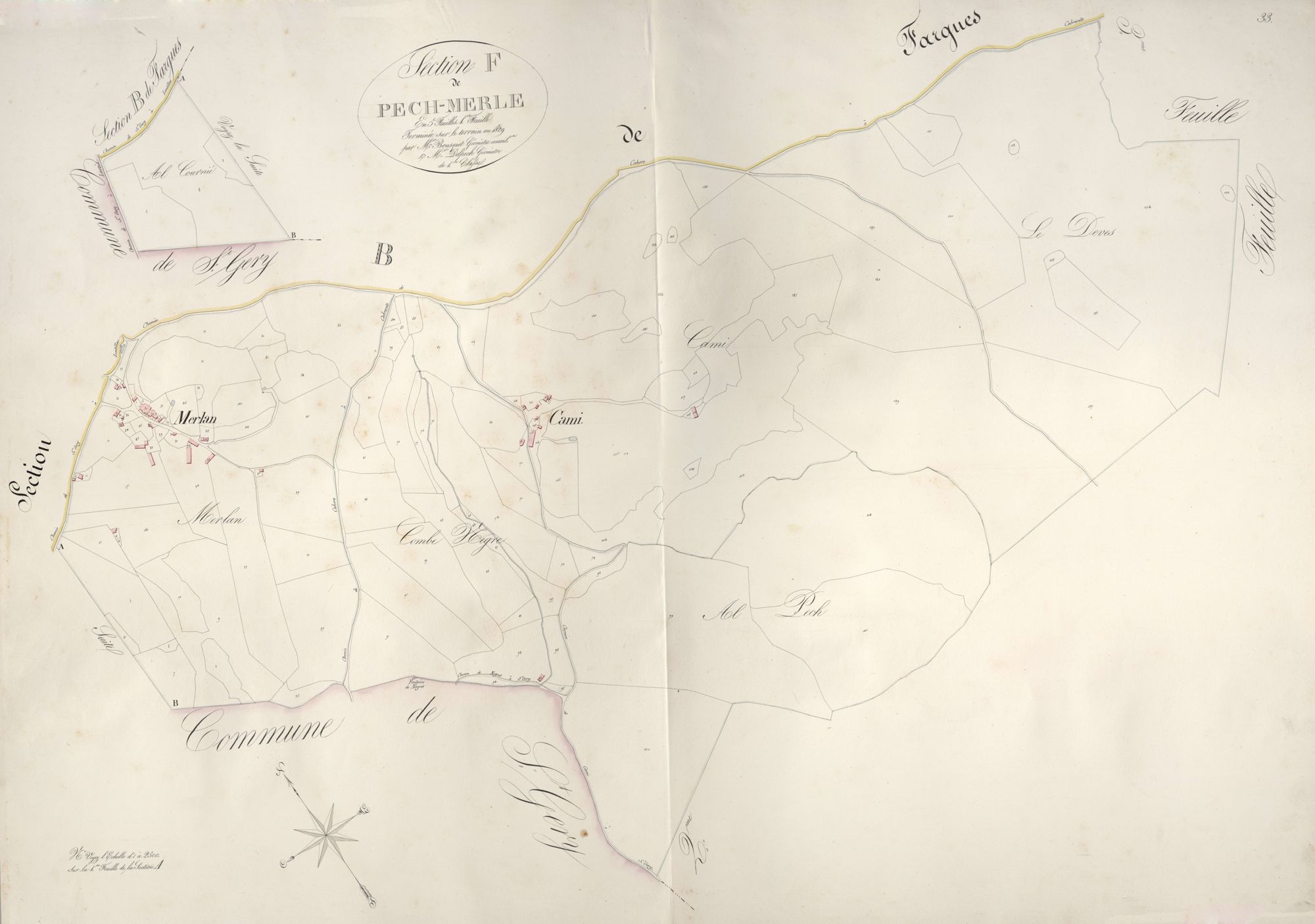 section F de Pech-Merle, 1ère feuille