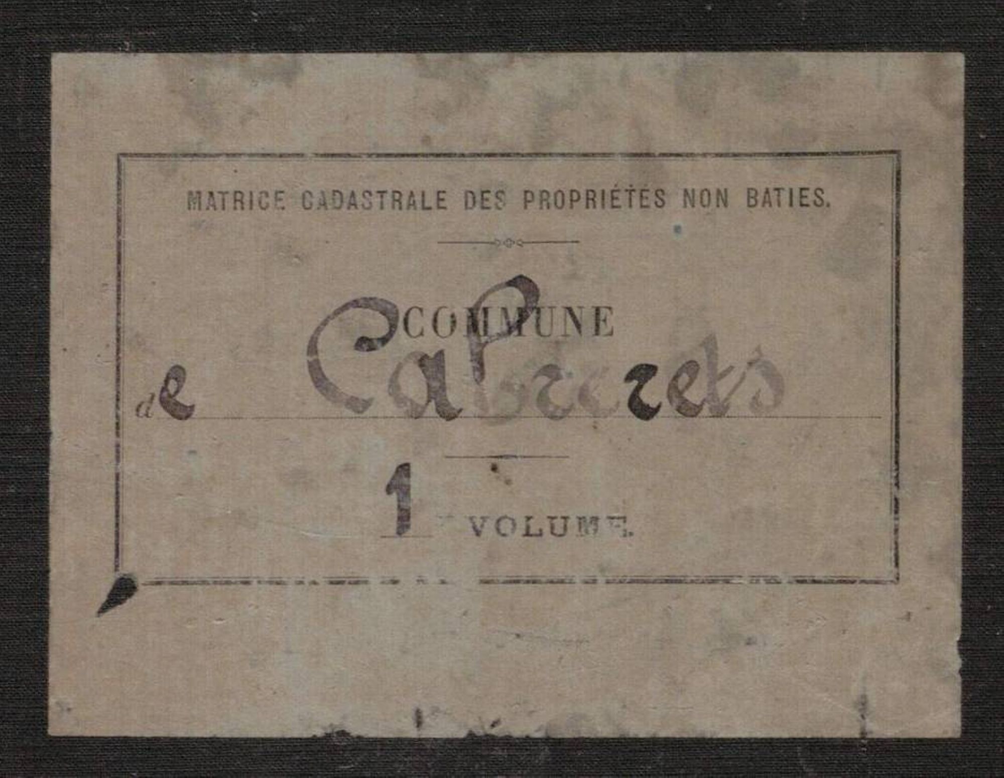 Folios 1-508. Augmentations et diminutions (1913-1934)