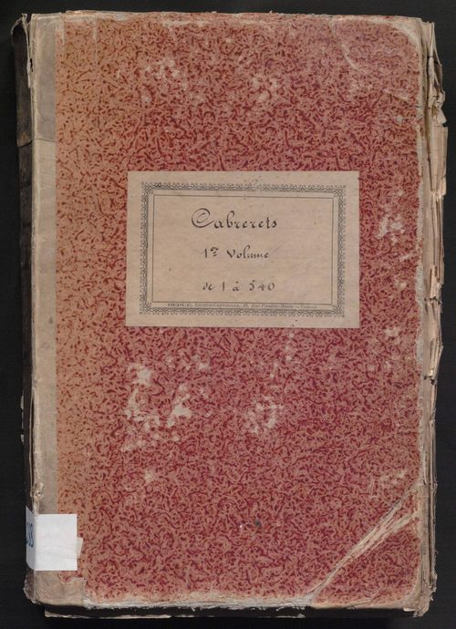 Folios 1-540. Augmentations et diminutions (1864-1914)