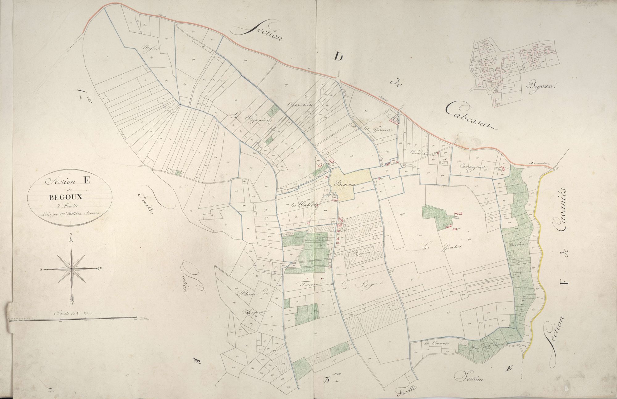 section E de Begoux, 2ème feuille