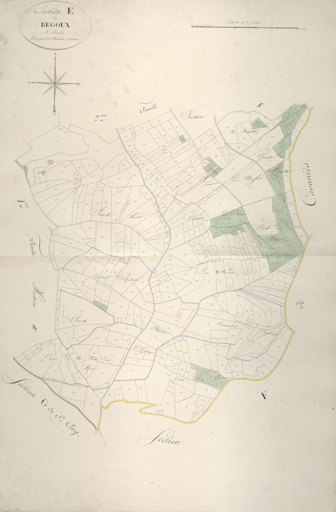 section E de Begoux, 3ème feuille