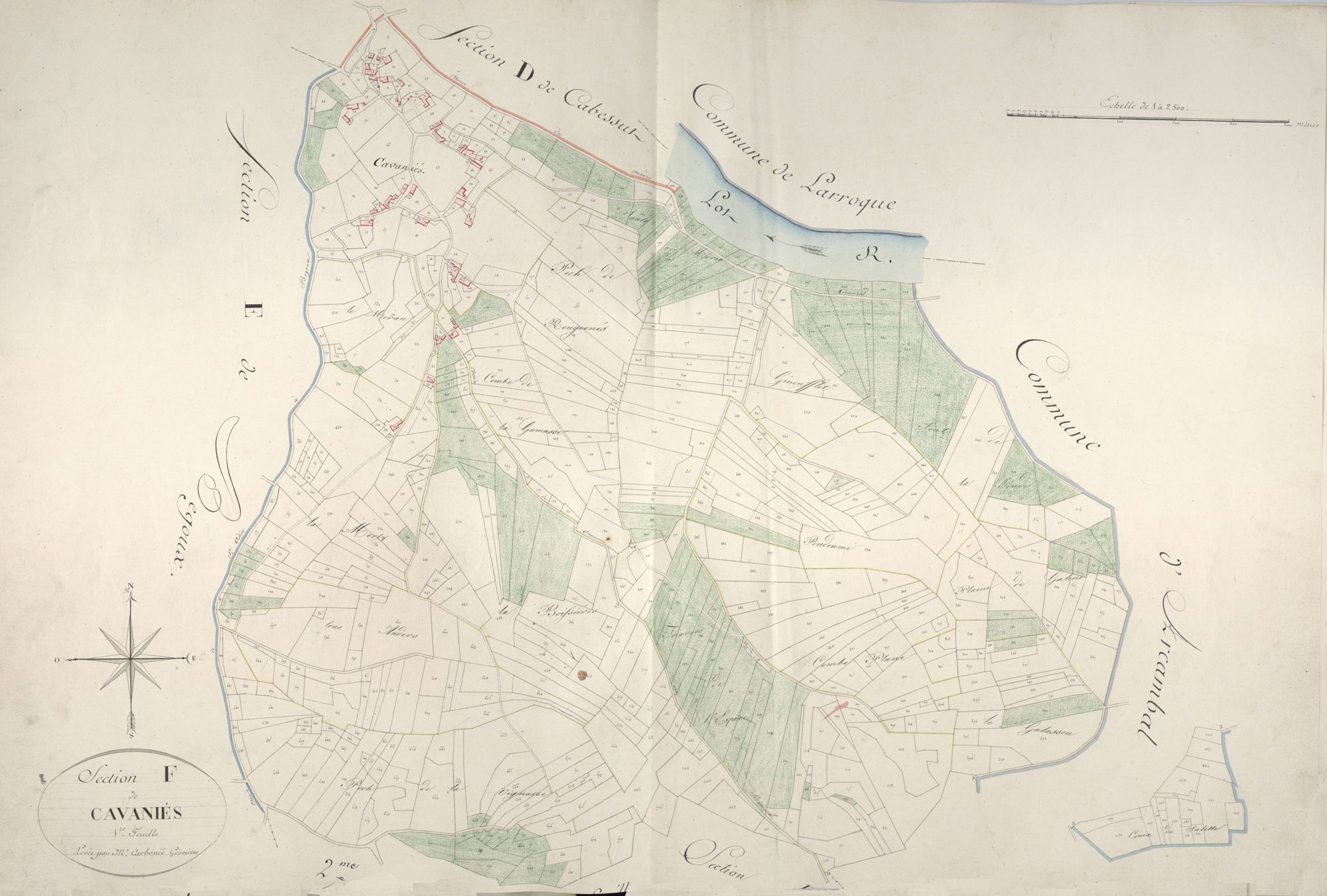 section F de Cavaniés, 1ère feuille