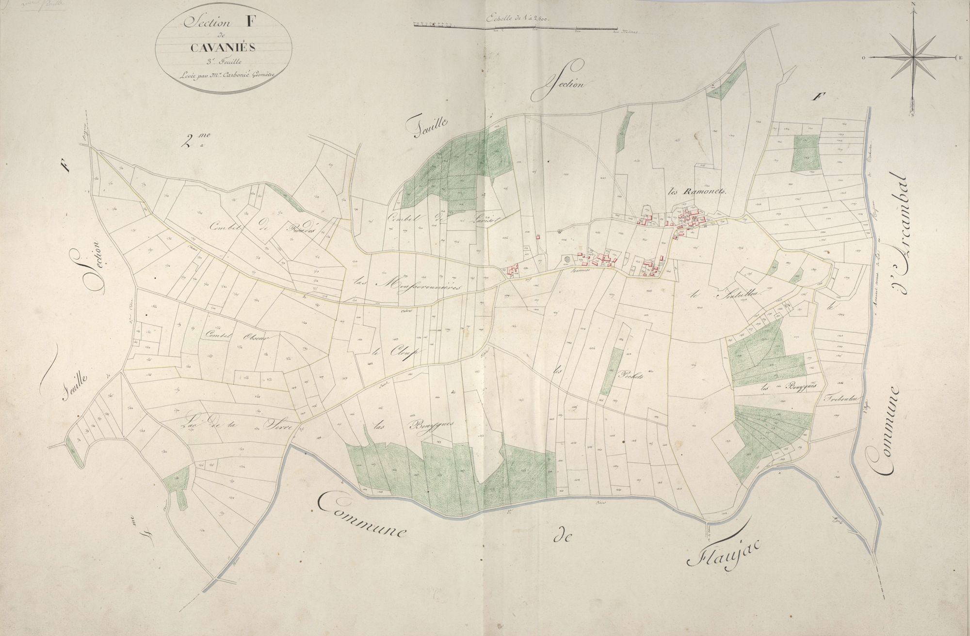 section F de Cavaniés, 3ème feuille