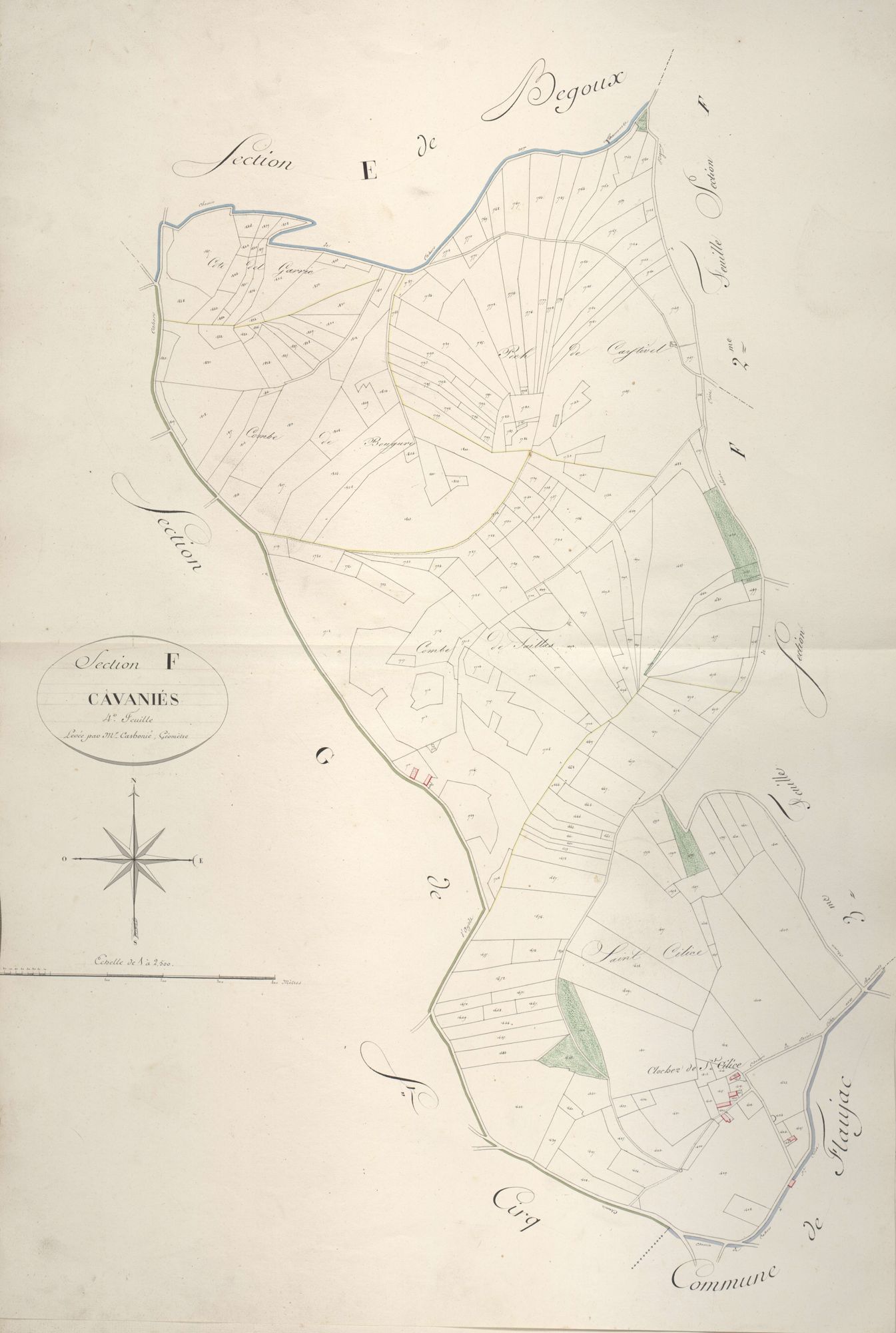 section F de Cavaniés, 4ème feuille
