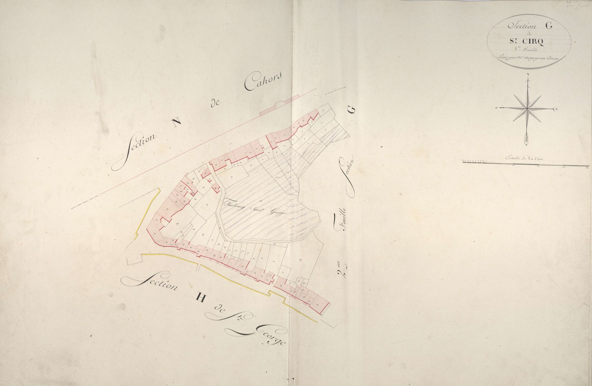 section G de Saint-Cirq, 1ère feuille