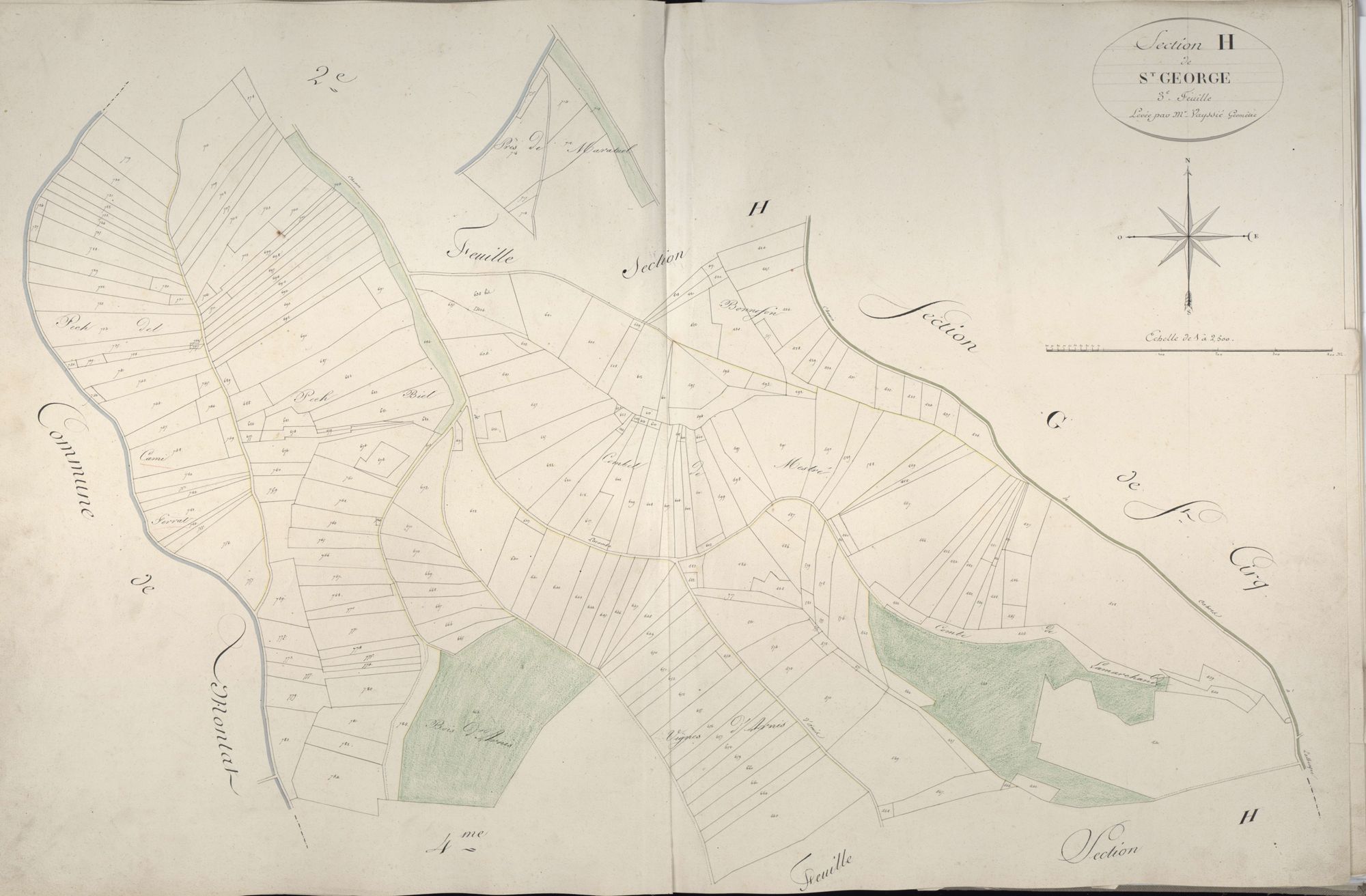 section H de Saint-George, 3ème feuille