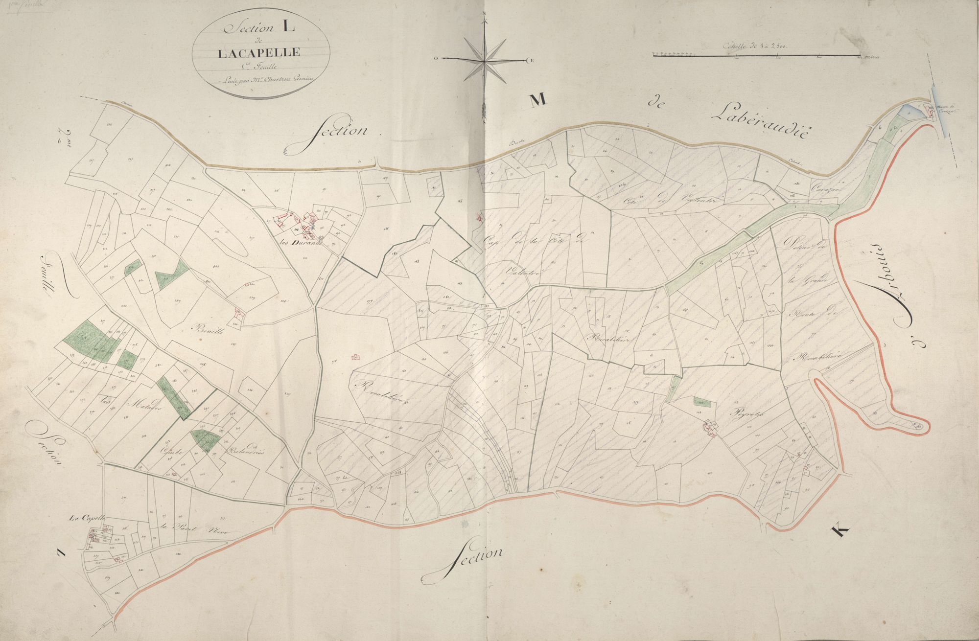 section L de Lacapelle, 1ère feuille