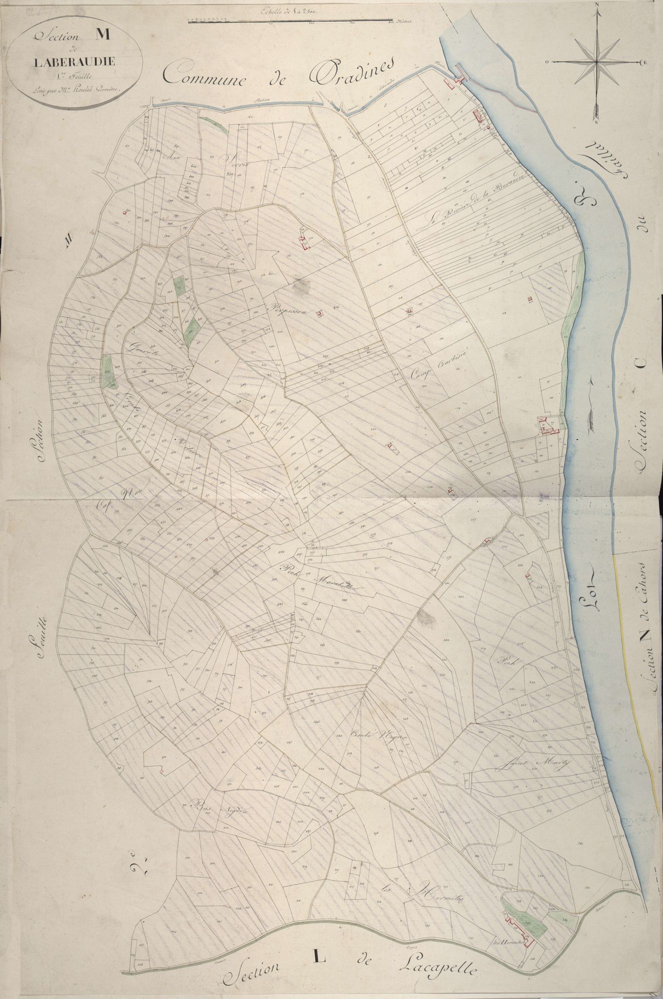 section M de Laberaudie, 1ère feuille