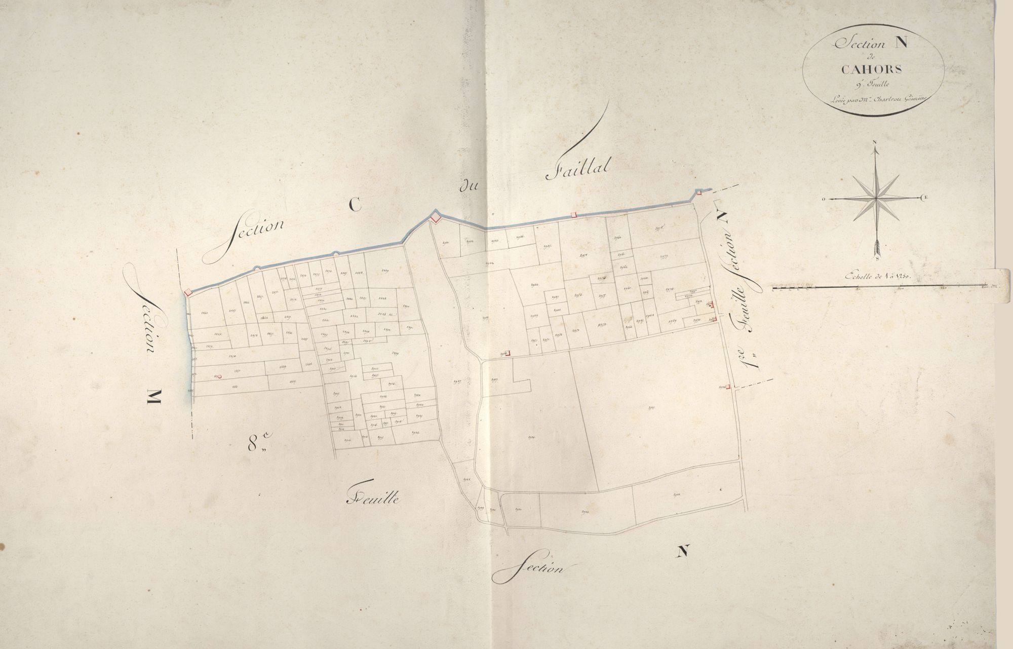 section N de Cahors, 9ème feuille