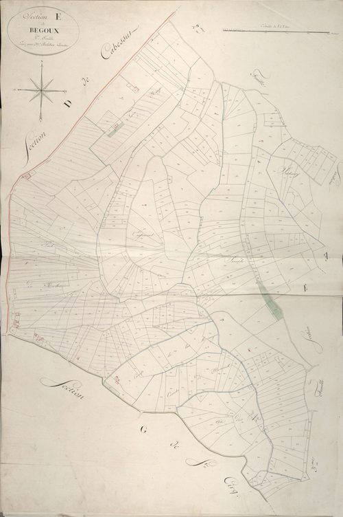 section E de Begoux, 1ère feuille