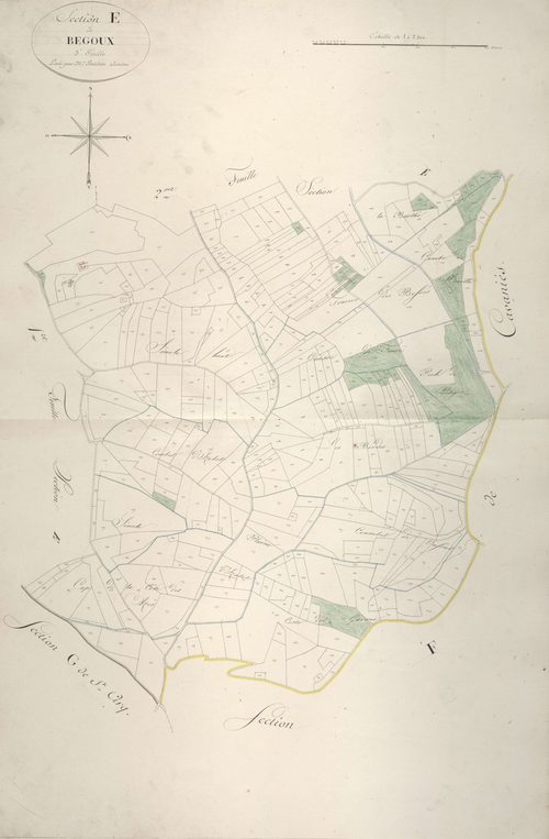 section E de Begoux, 3ème feuille