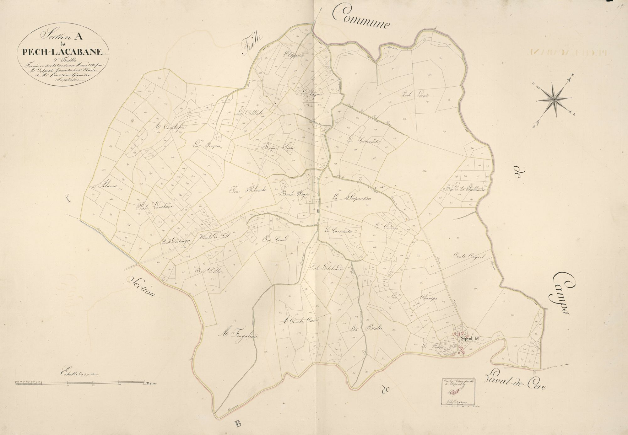 section A de Pech Lacabane, 2ème feuille
