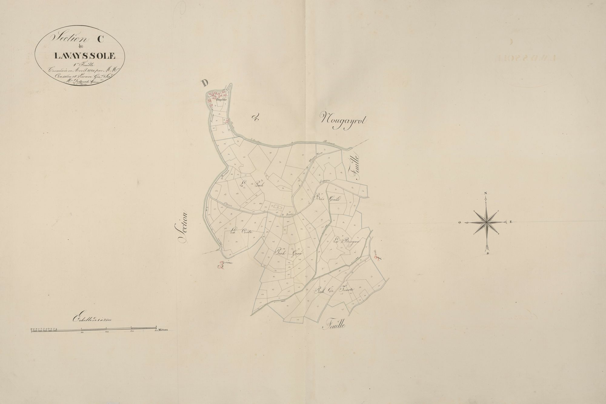section C de Lavayssole, 1ère feuille