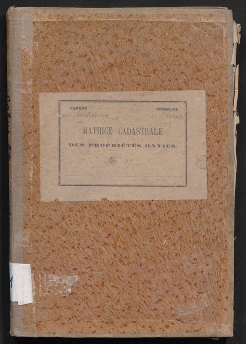 Cases 1-284. Augmentations et diminutions (1880-1891)