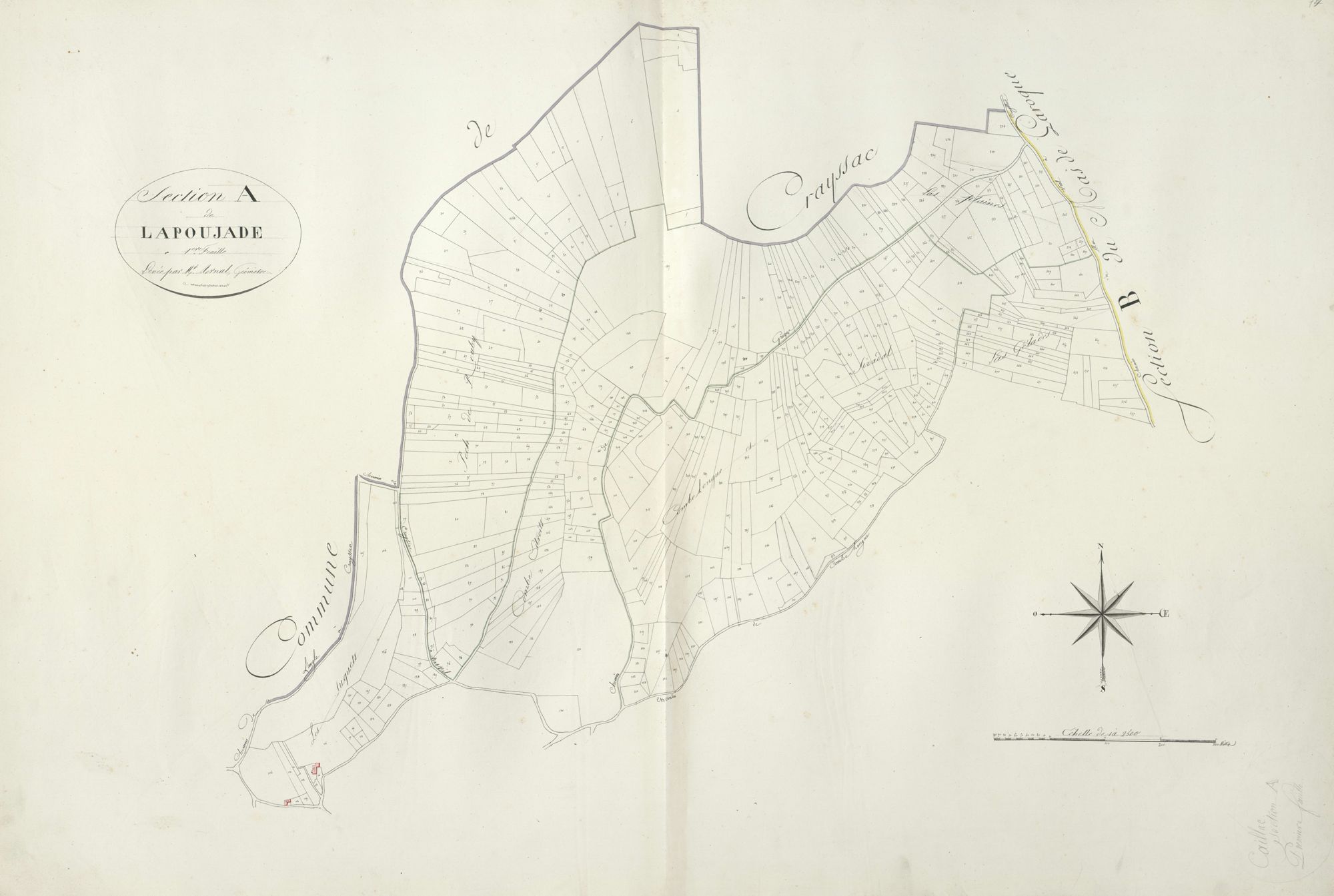 section A de Lapoujade, 1ère feuille