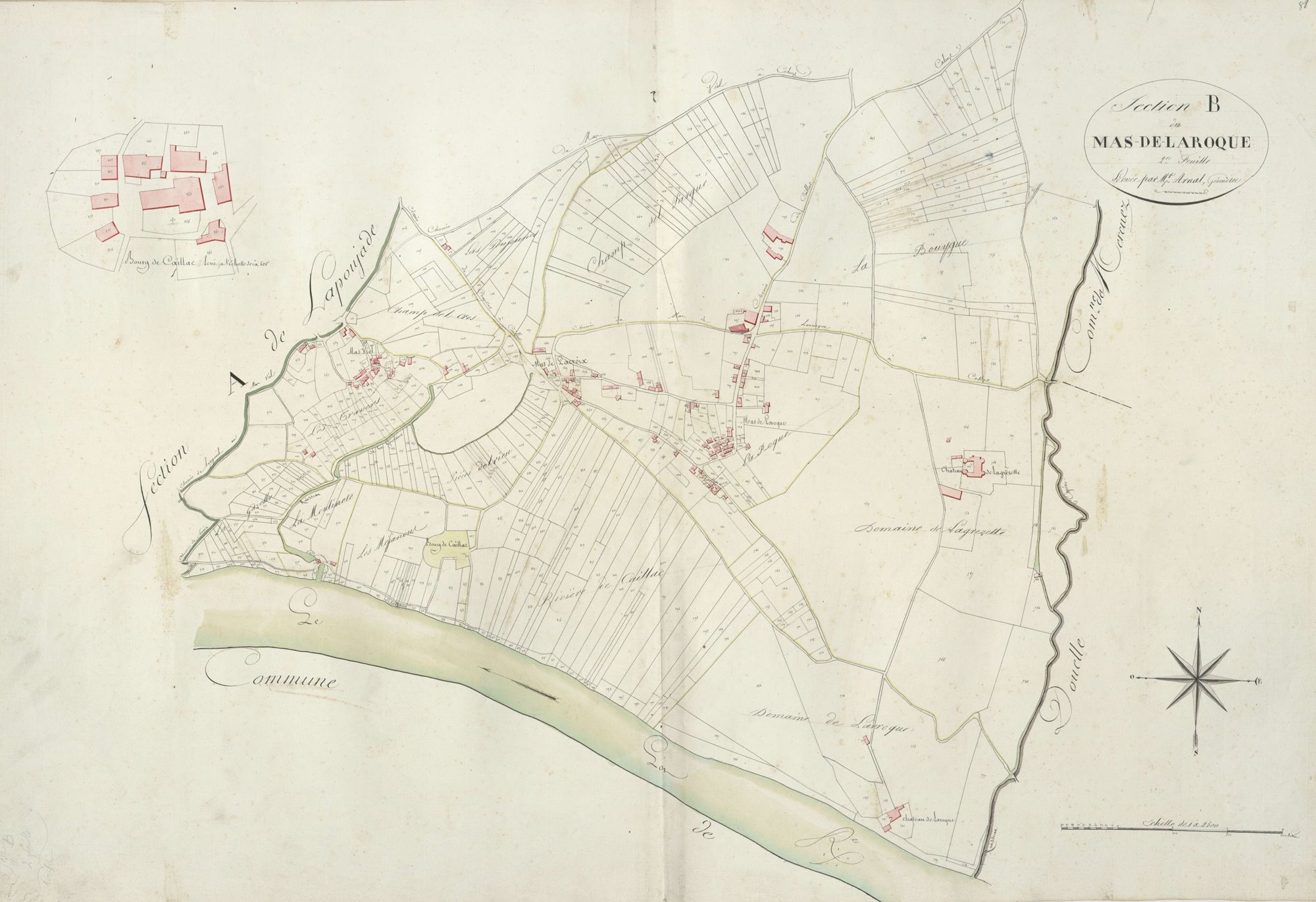section B du Mas de Laroque, 2ème feuille