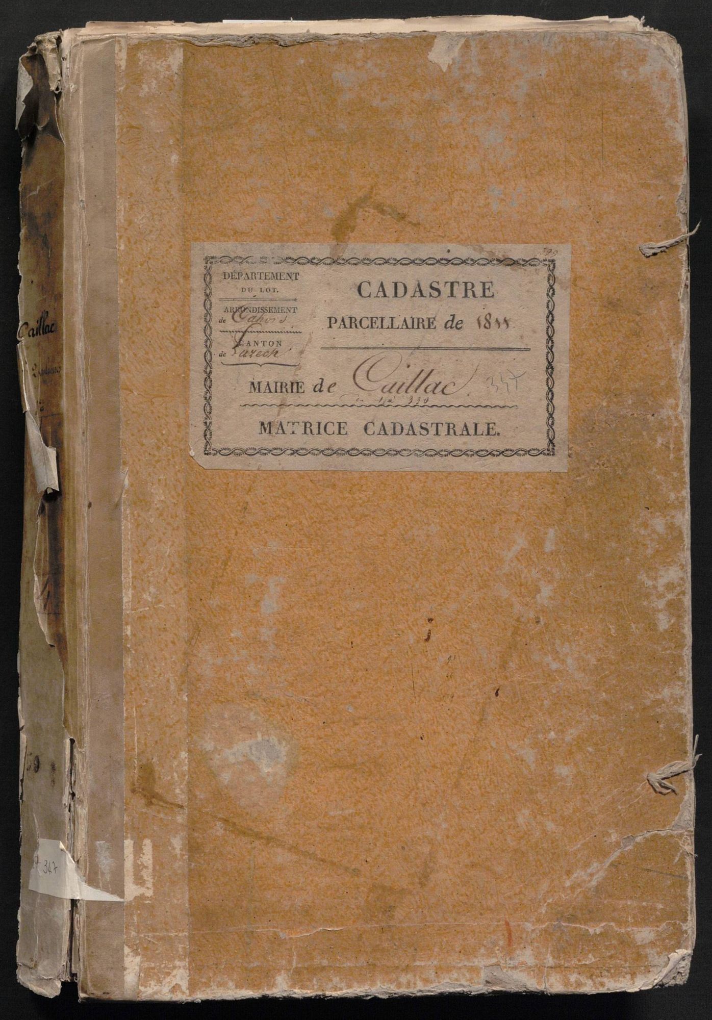 Folios 1-330. Augmentations et diminutions (1857-1914)