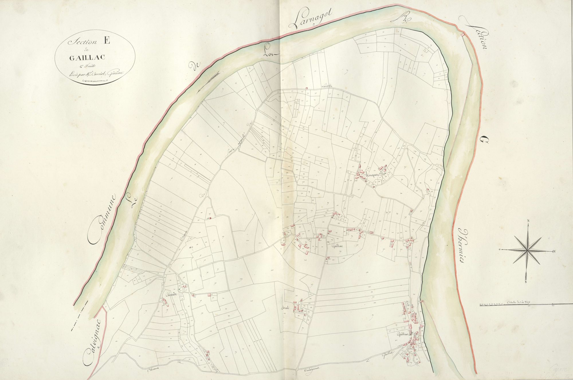 section E de Gaillac, 1ère feuille