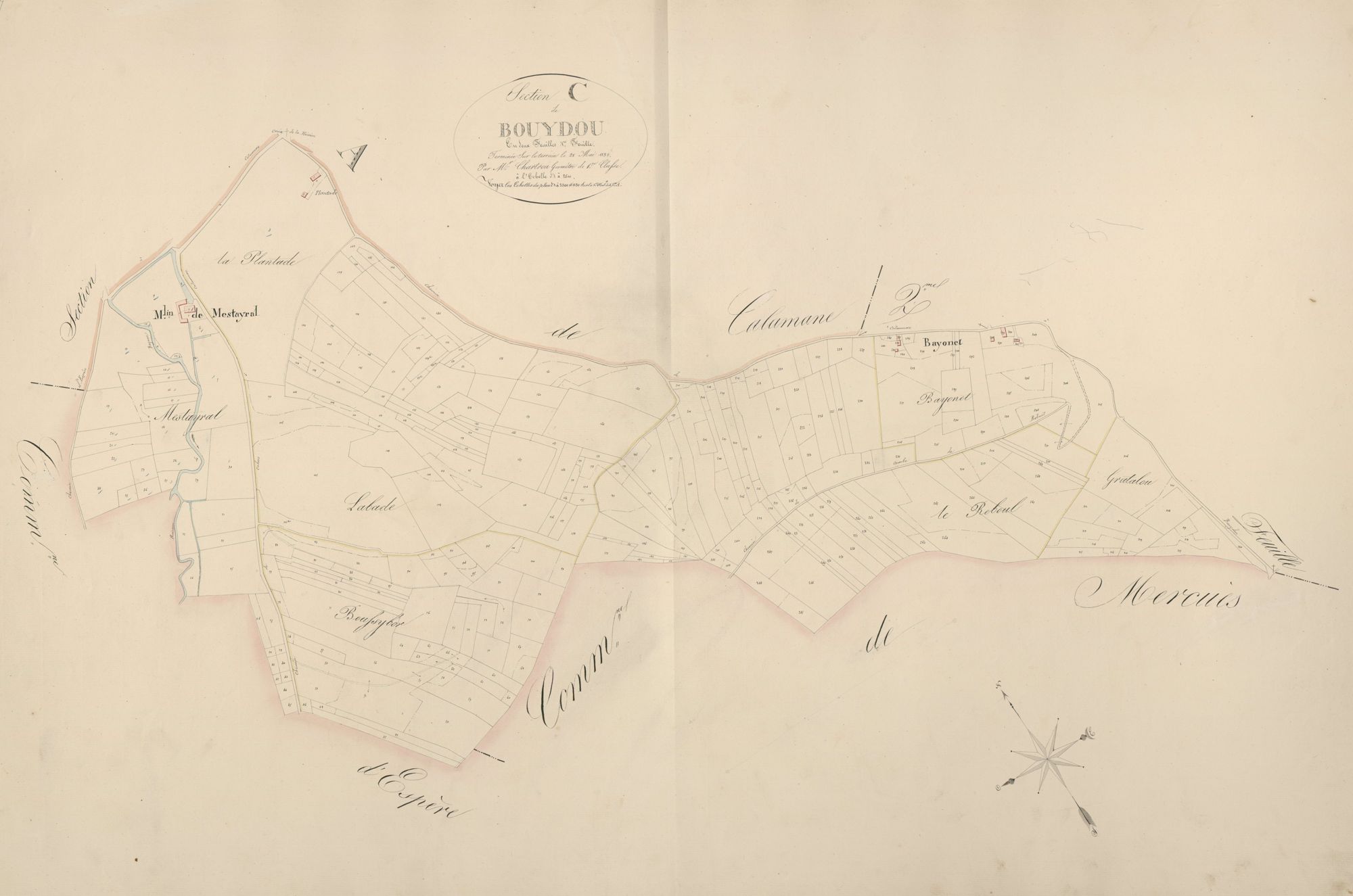 section C de Bouydou, 1ère feuille