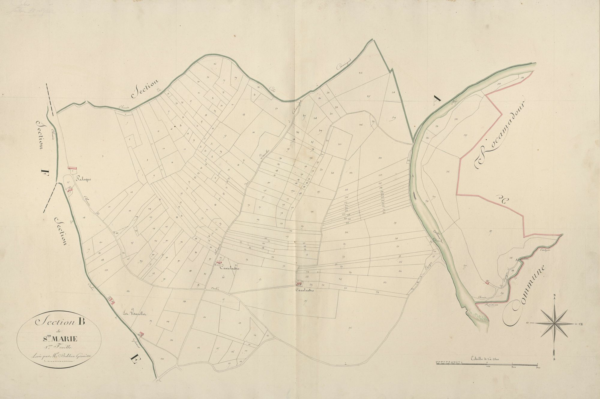 section B de Sainte-Marie, 1ère feuille