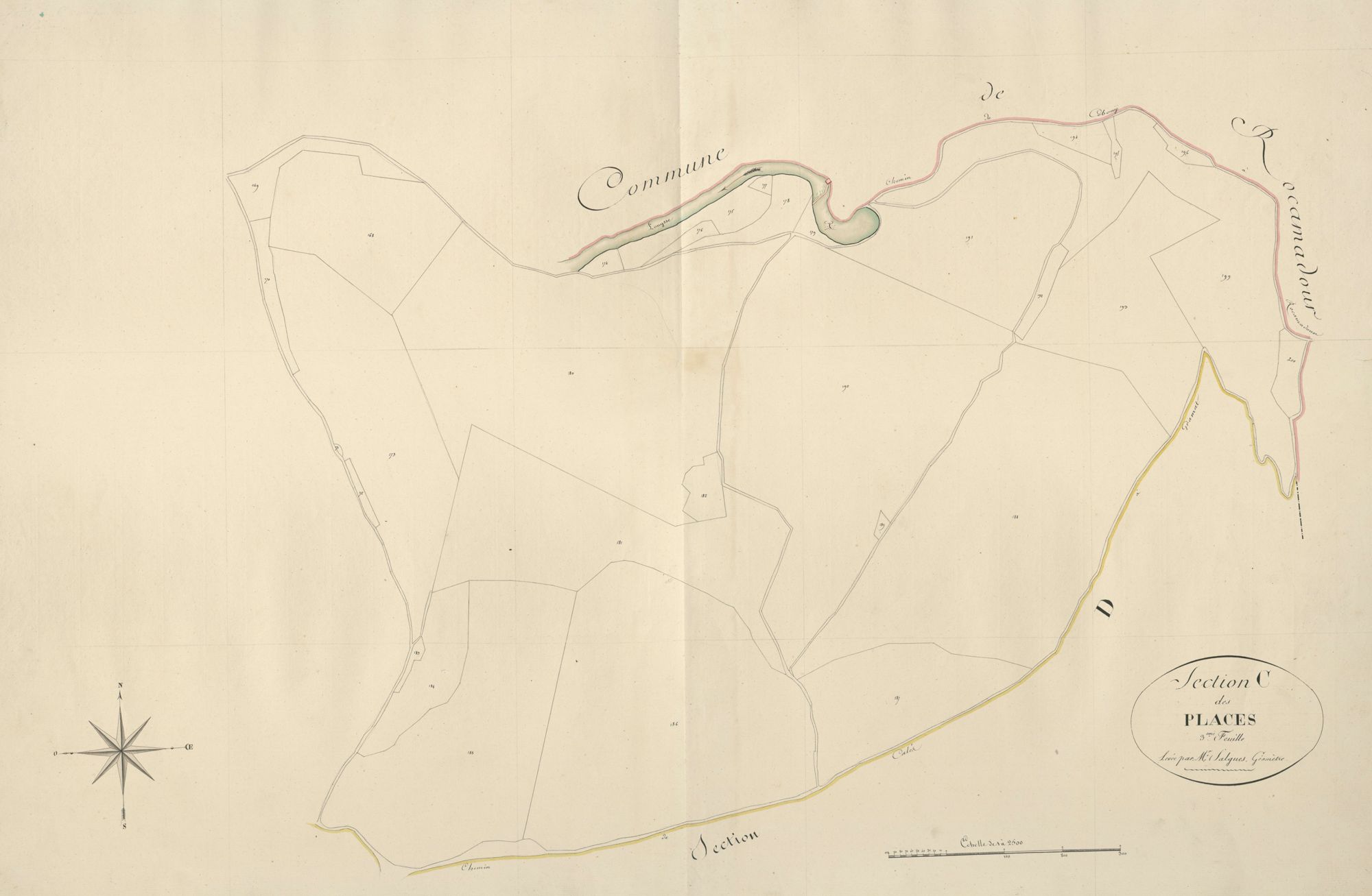 section C des Places, 3ème feuille