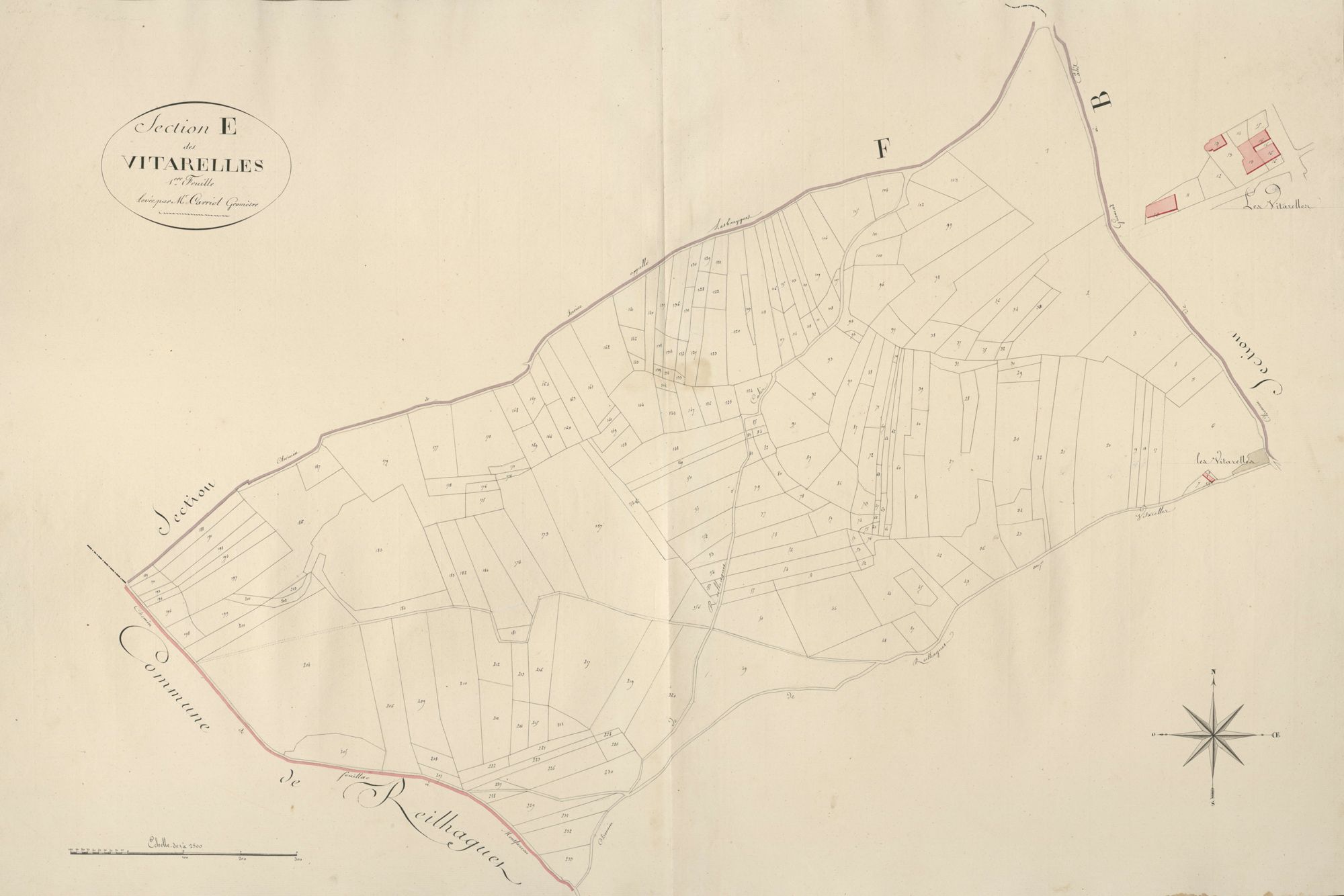 section E des Vitarelles, 1ère feuille