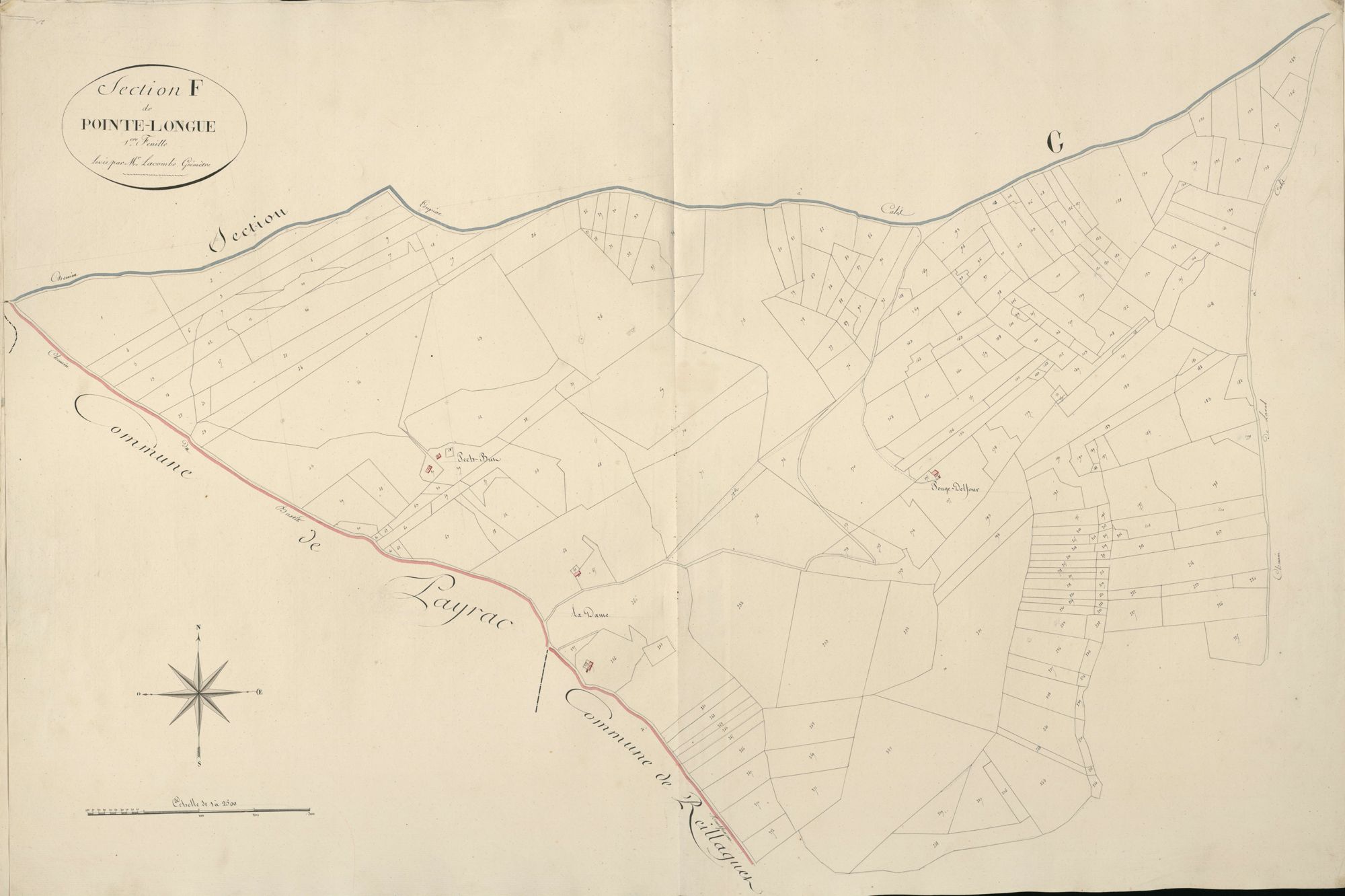 section F de Pointe-Longue, 1ère feuille