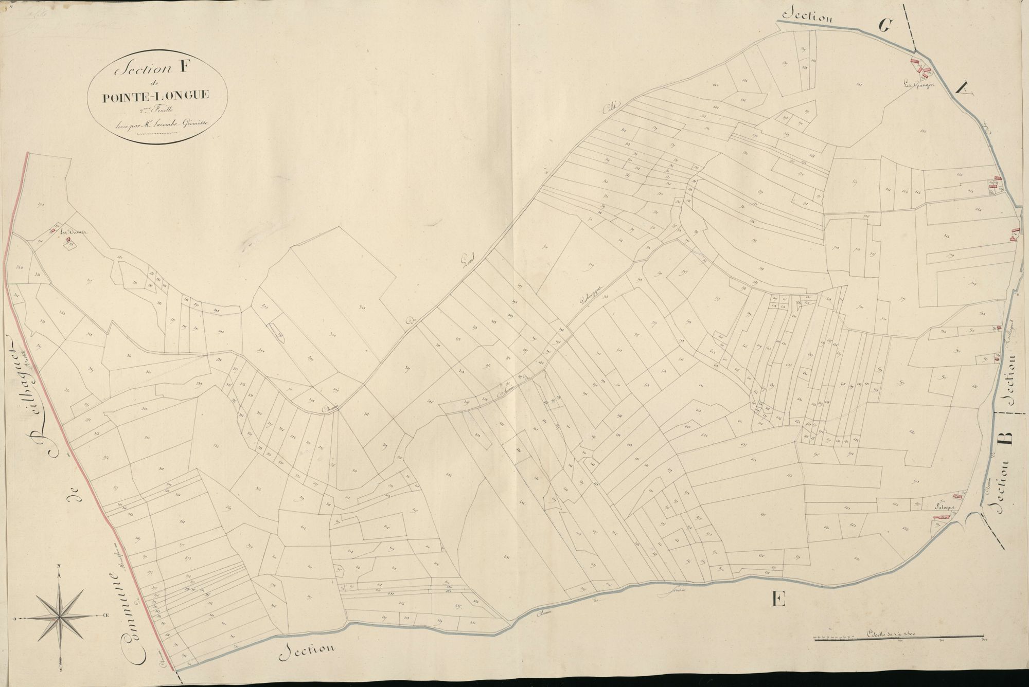 section F de Pointe-Longue, 2ème feuille