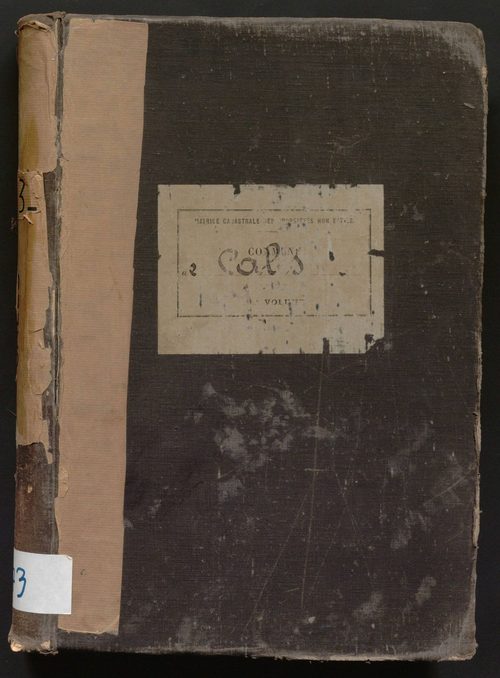 Folios 1-492. Augmentations et diminutions (1914-1958)