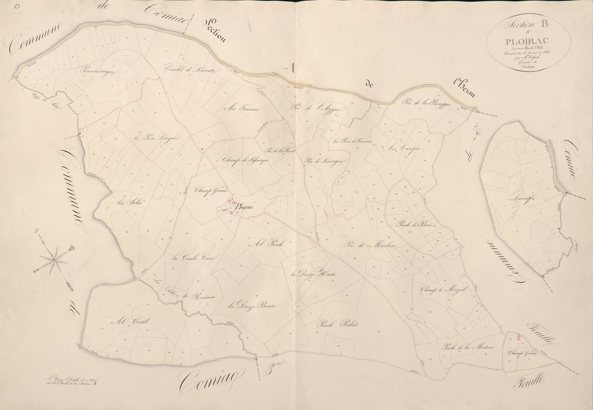 section B de Floirac, 1ère feuille