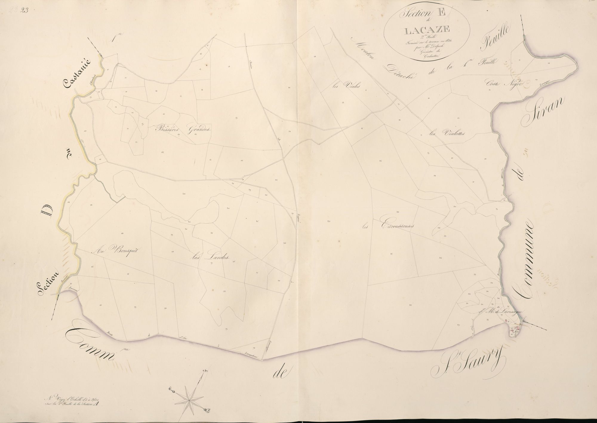 section E de Lacaze, 2ème feuille