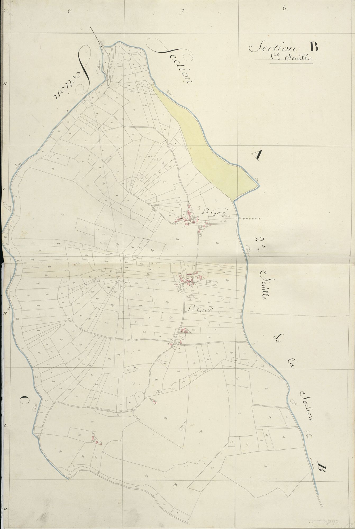 section B, 1ère feuille