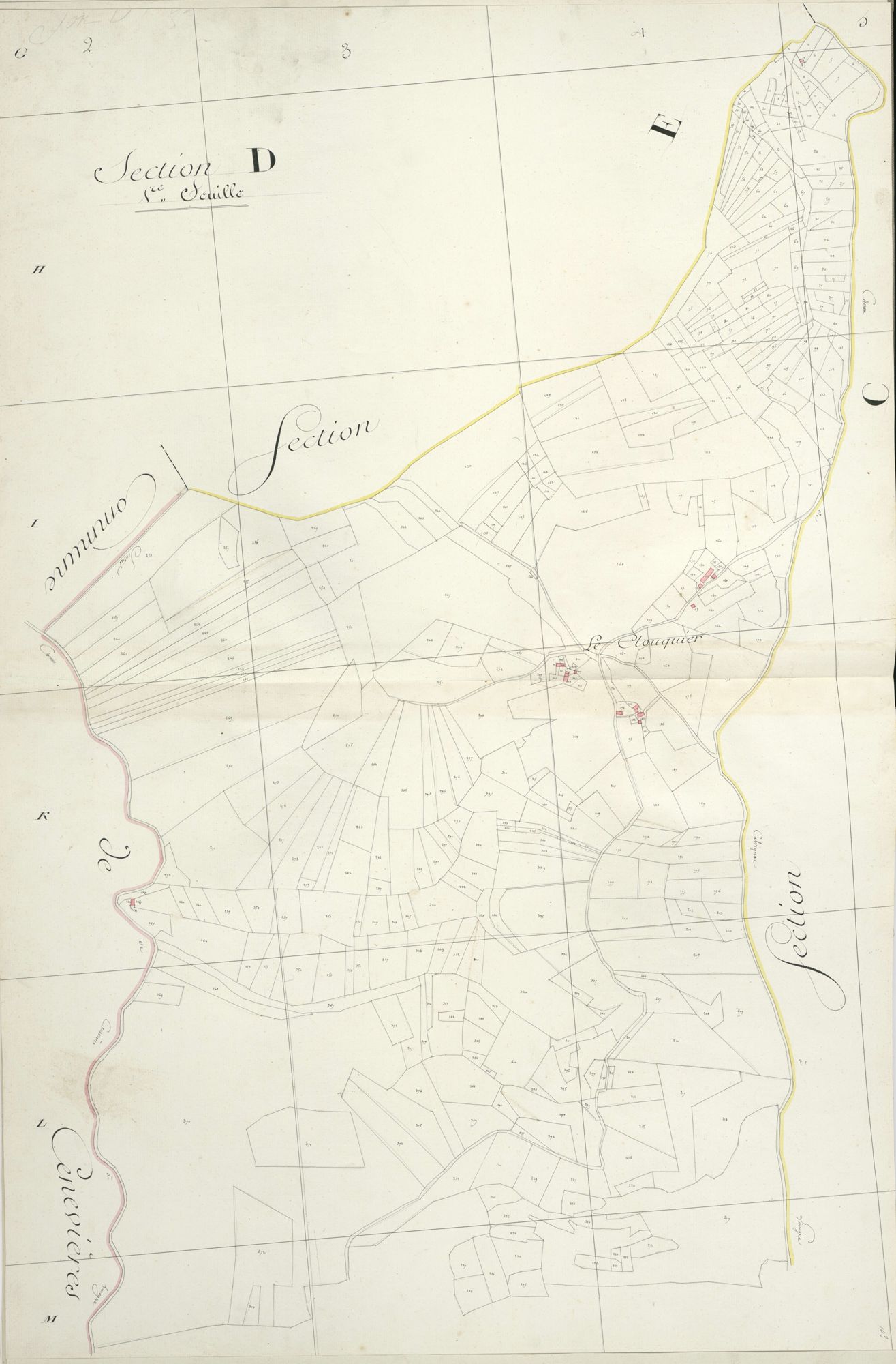 section D, 1ère feuille