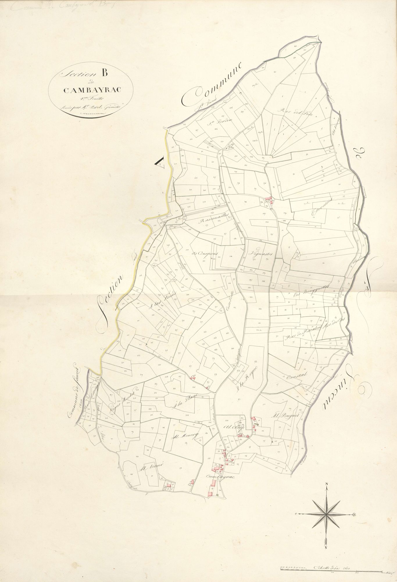 section B de Cambayrac, 1ère feuille