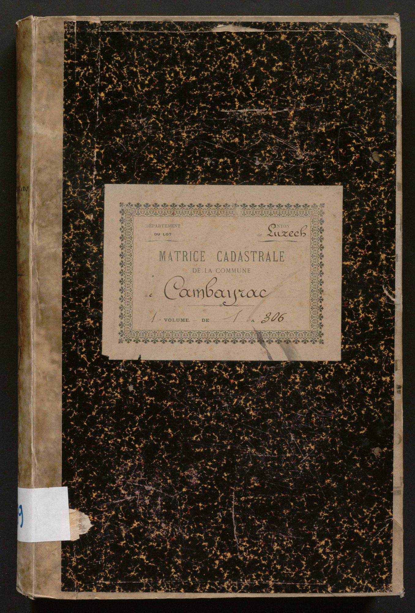 Folios 1-306. Augmentations et diminutions (1869-1914)