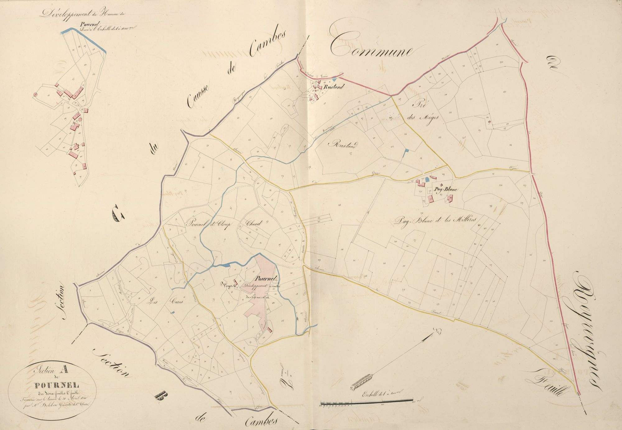 section A de Pournel, 1ère feuille